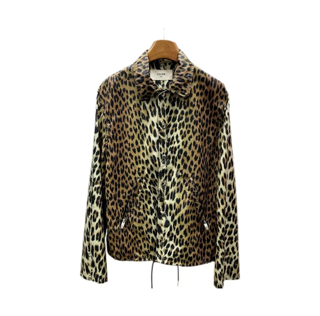 Celine leopard 20ss coach jacket