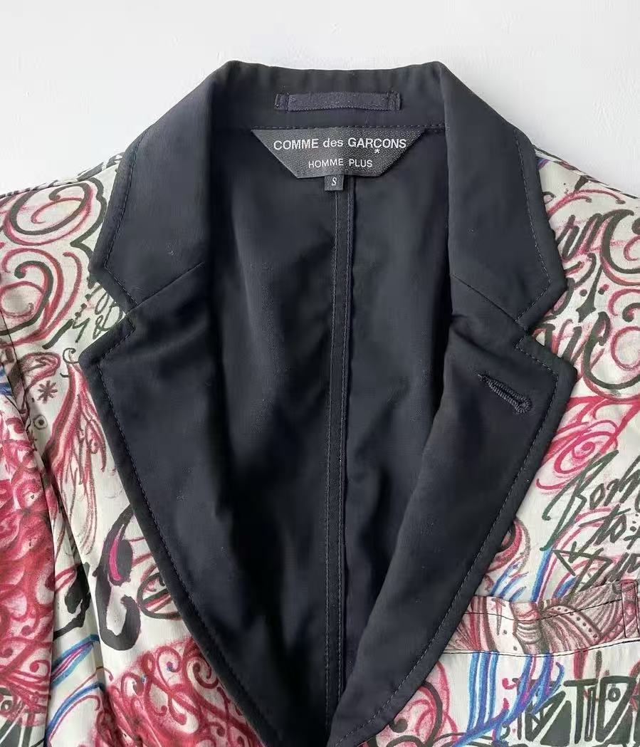 Comme des Garcons 15AW Graffiti Print Blazer