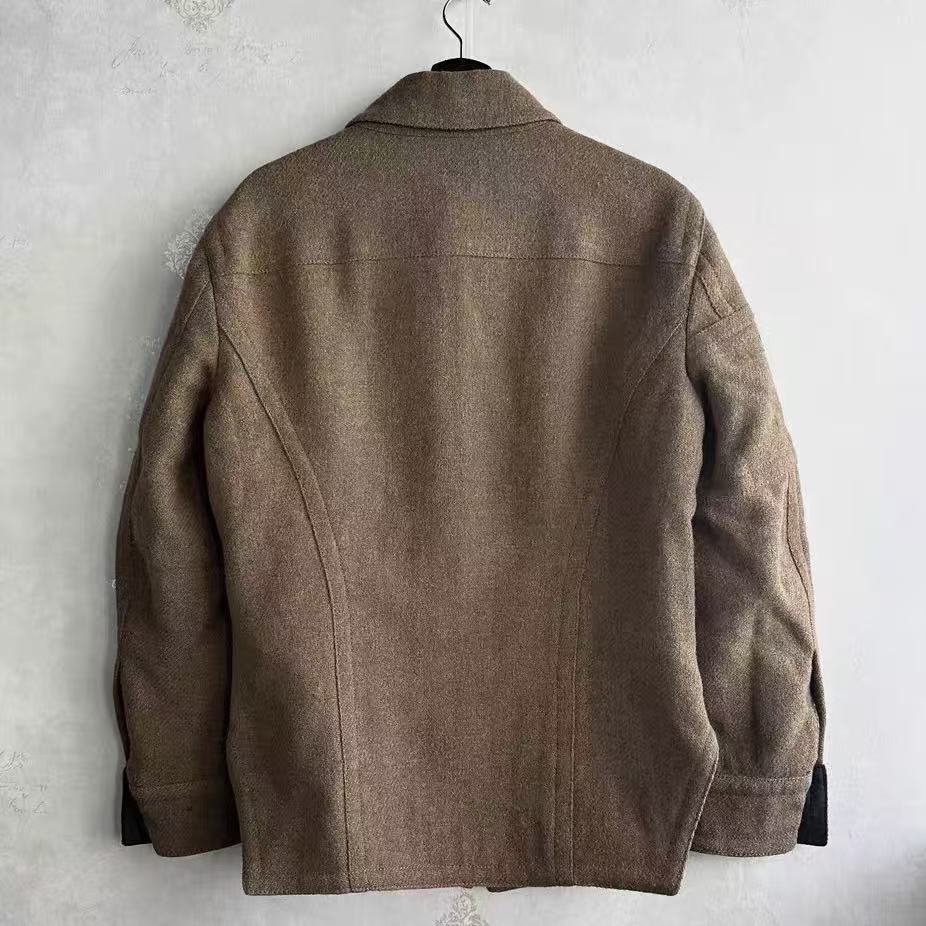 Dirk Bikkembergs Heavy-Duty Wool Zip-up Jacket