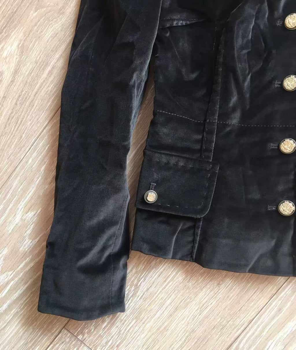Dolce&Gabbana Velvet Fitted Blazer Jacket