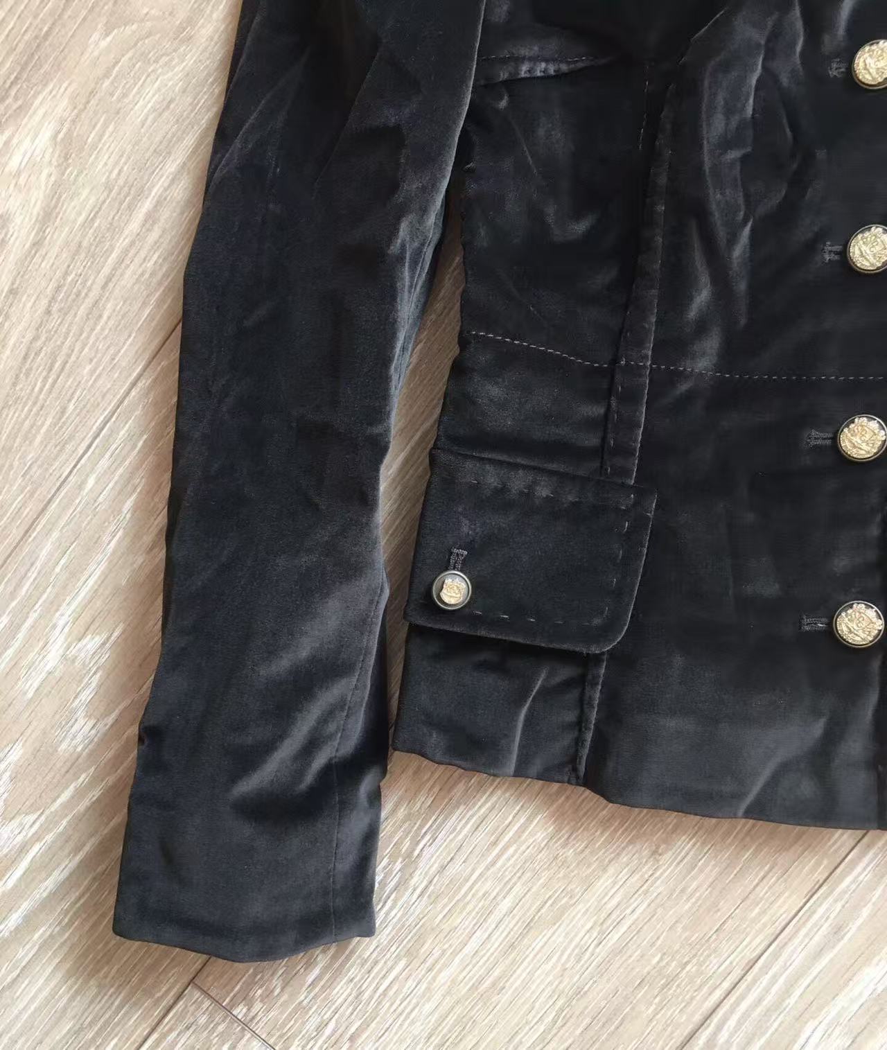 Dolce&Gabbana Velvet Fitted Blazer Jacket