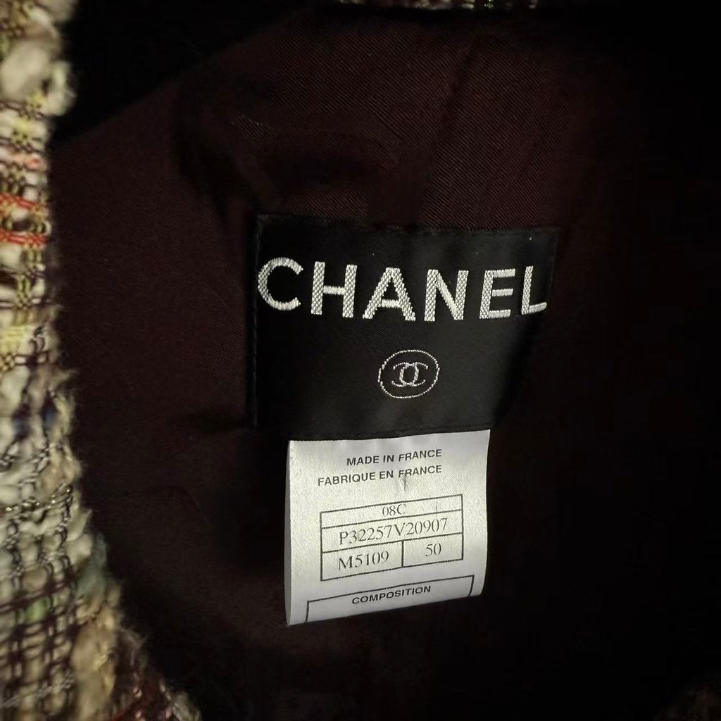 Chanel 08C Tweed Bomber Jacket