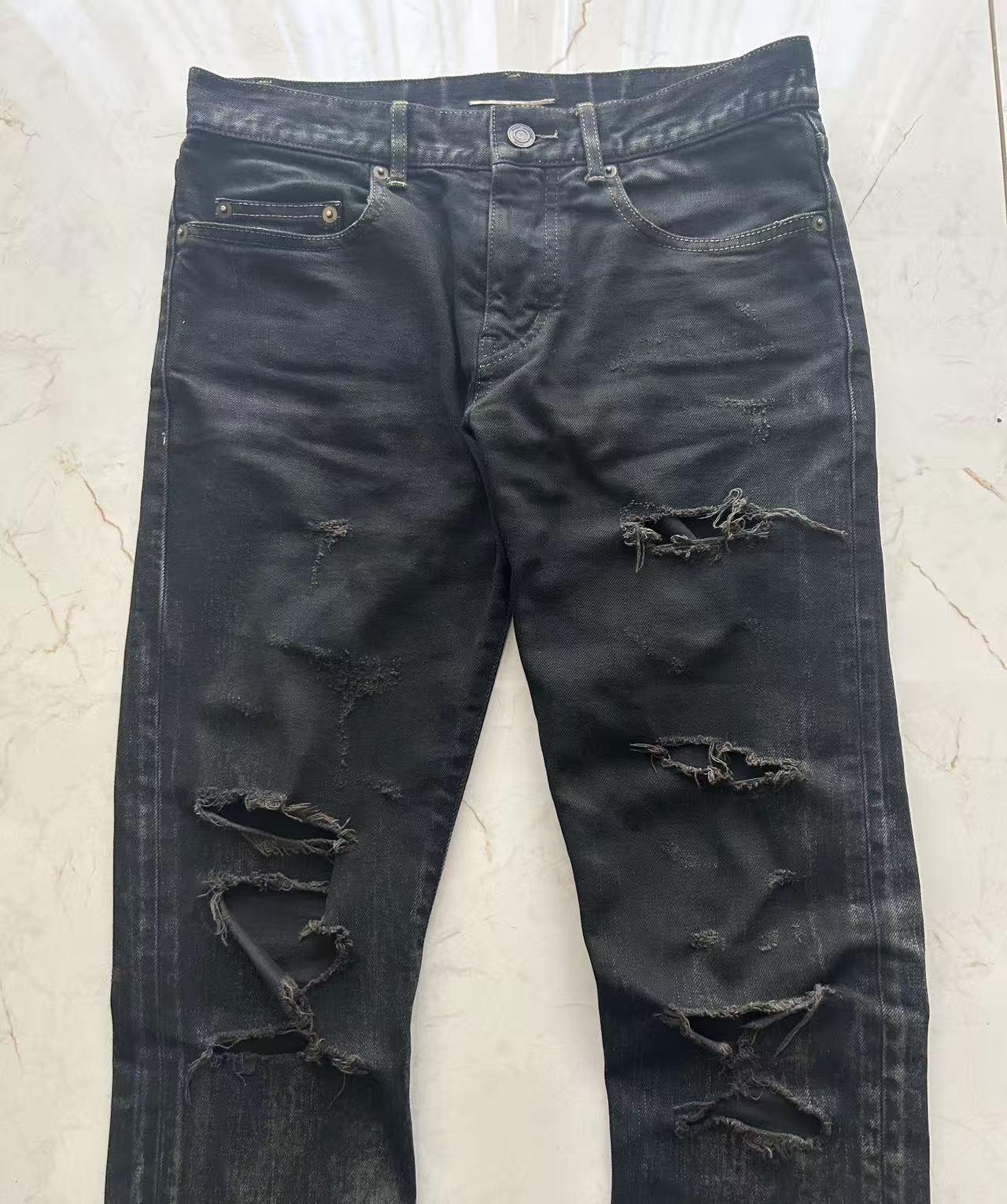 Saint laurent 15ss D02 oil spill denim