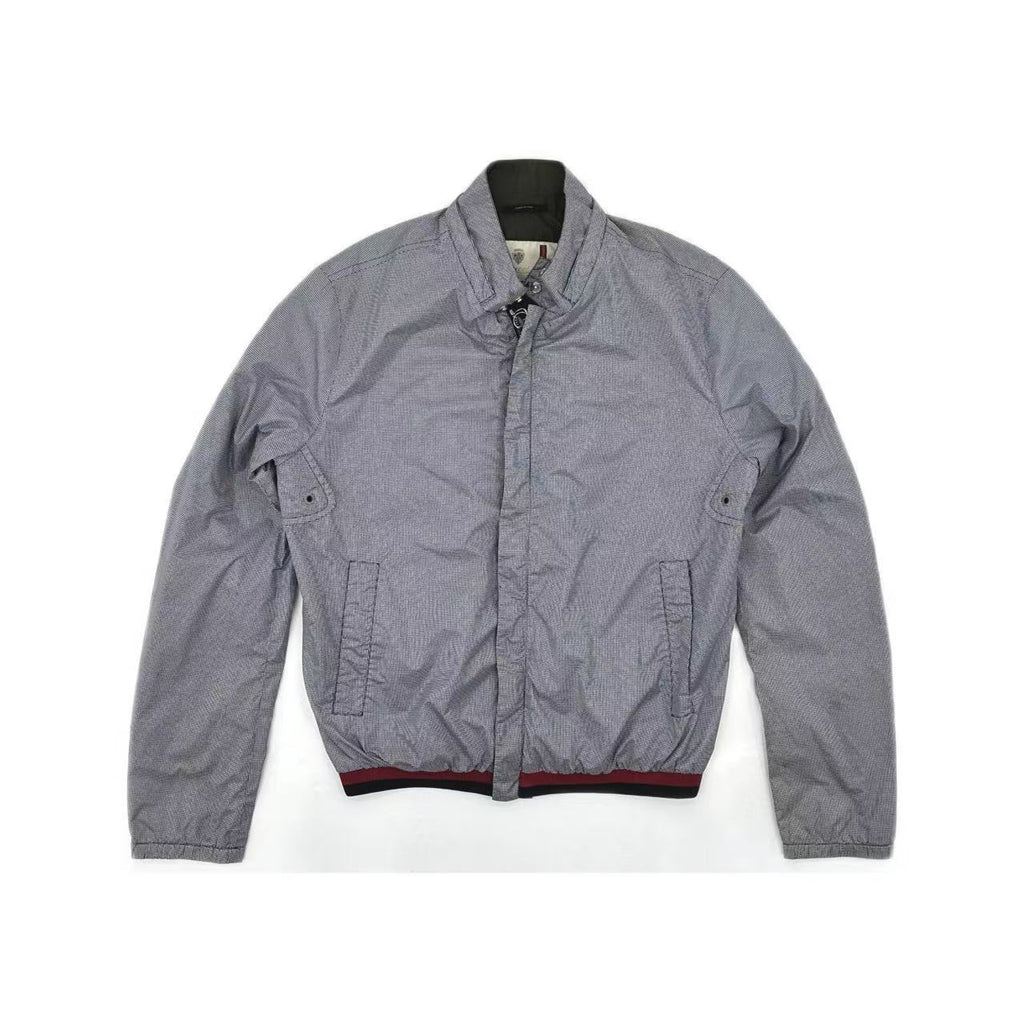 Gucci Reversible Grey Check Nylon Harrington Jacket