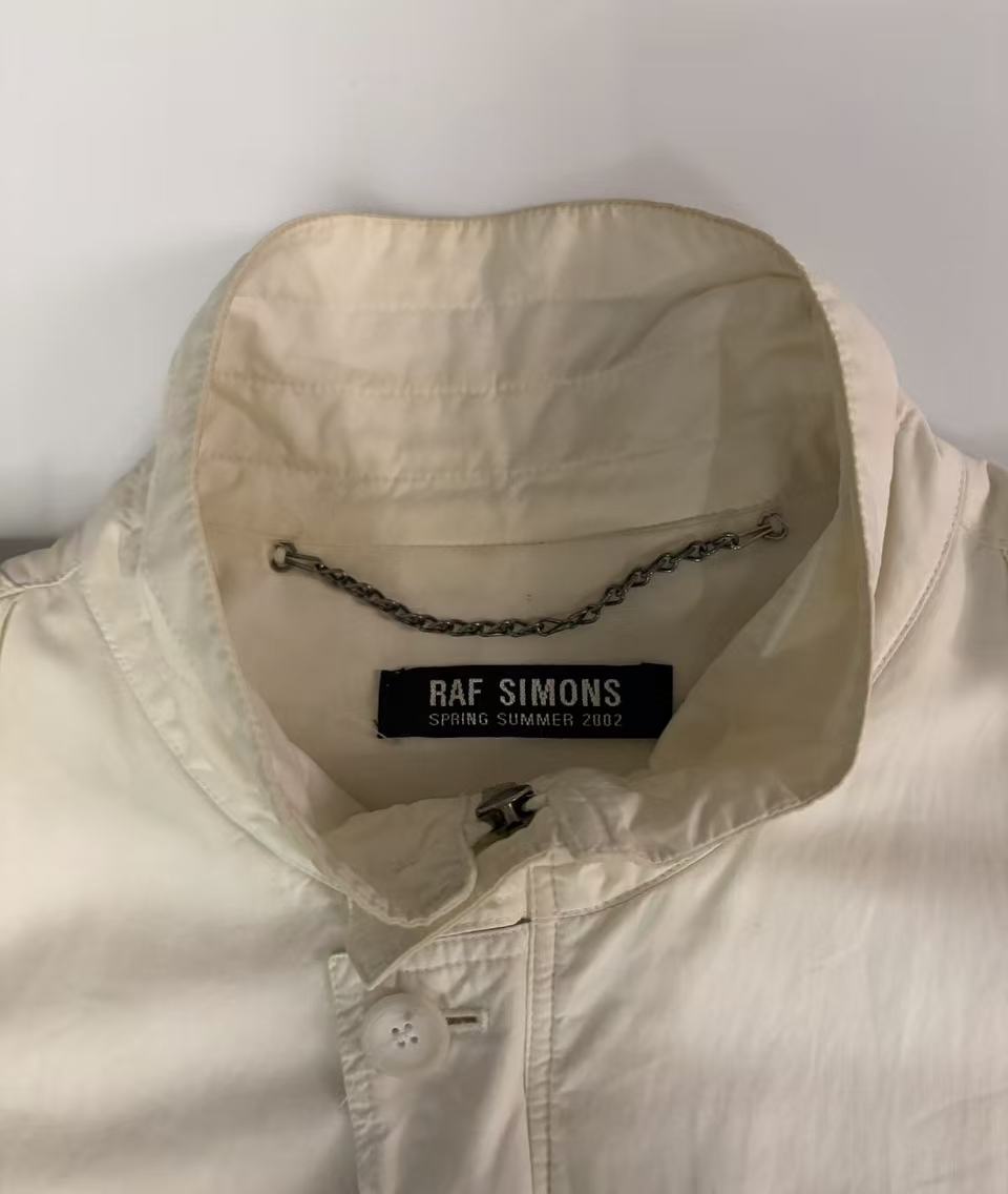 Raf Simons 02ss white biker jacket