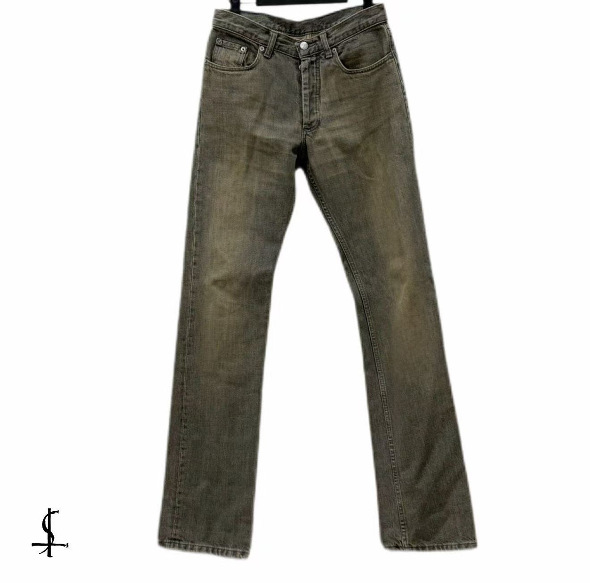 Helmut Lang 1999 Grey Sanded Denim