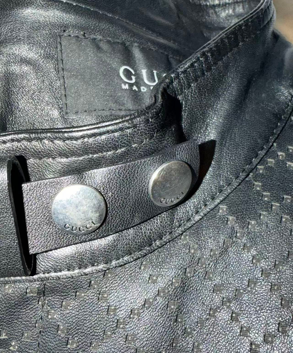 Gucci 10s Laced Leather Jacket