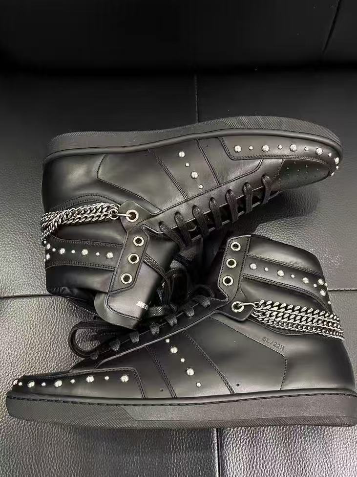 Saint Laurent SL-22 Studded High Top Sneakers