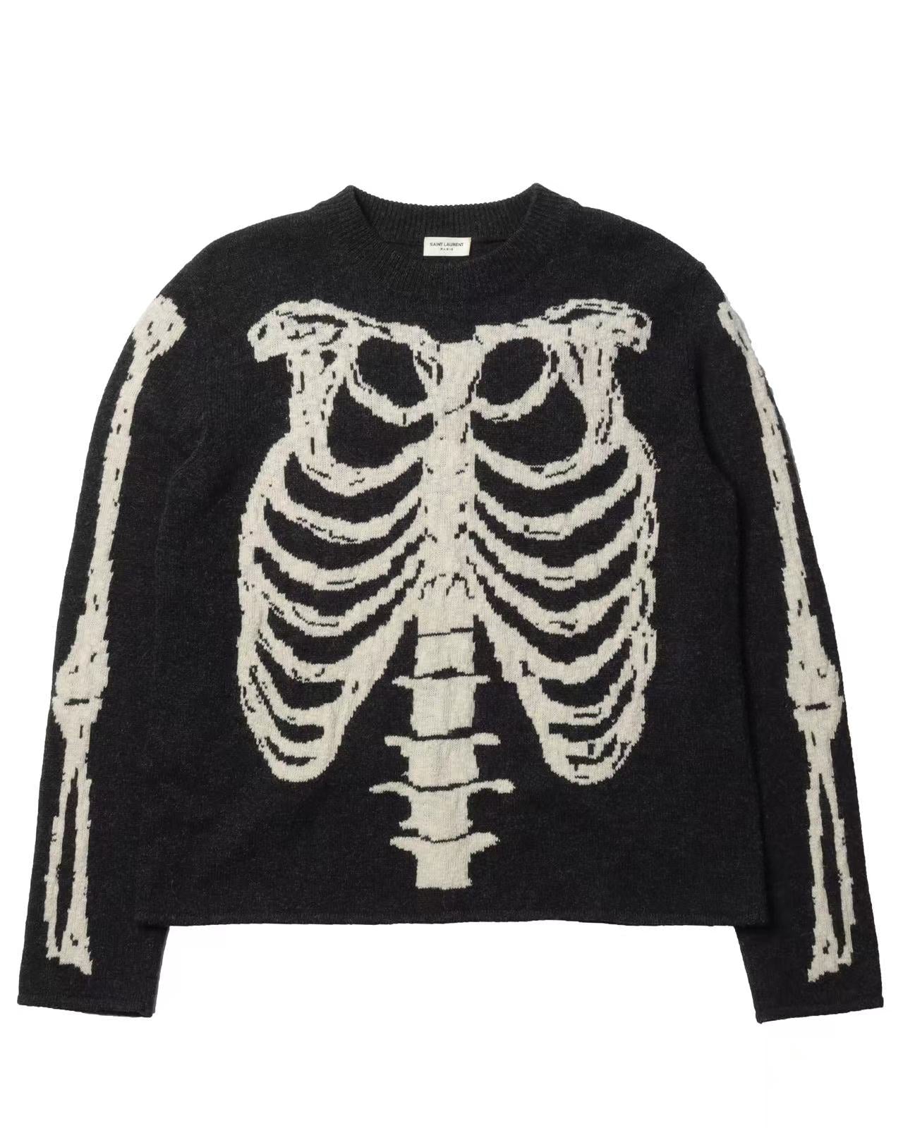 Saint Laurent 18AW Skeleton Sweater