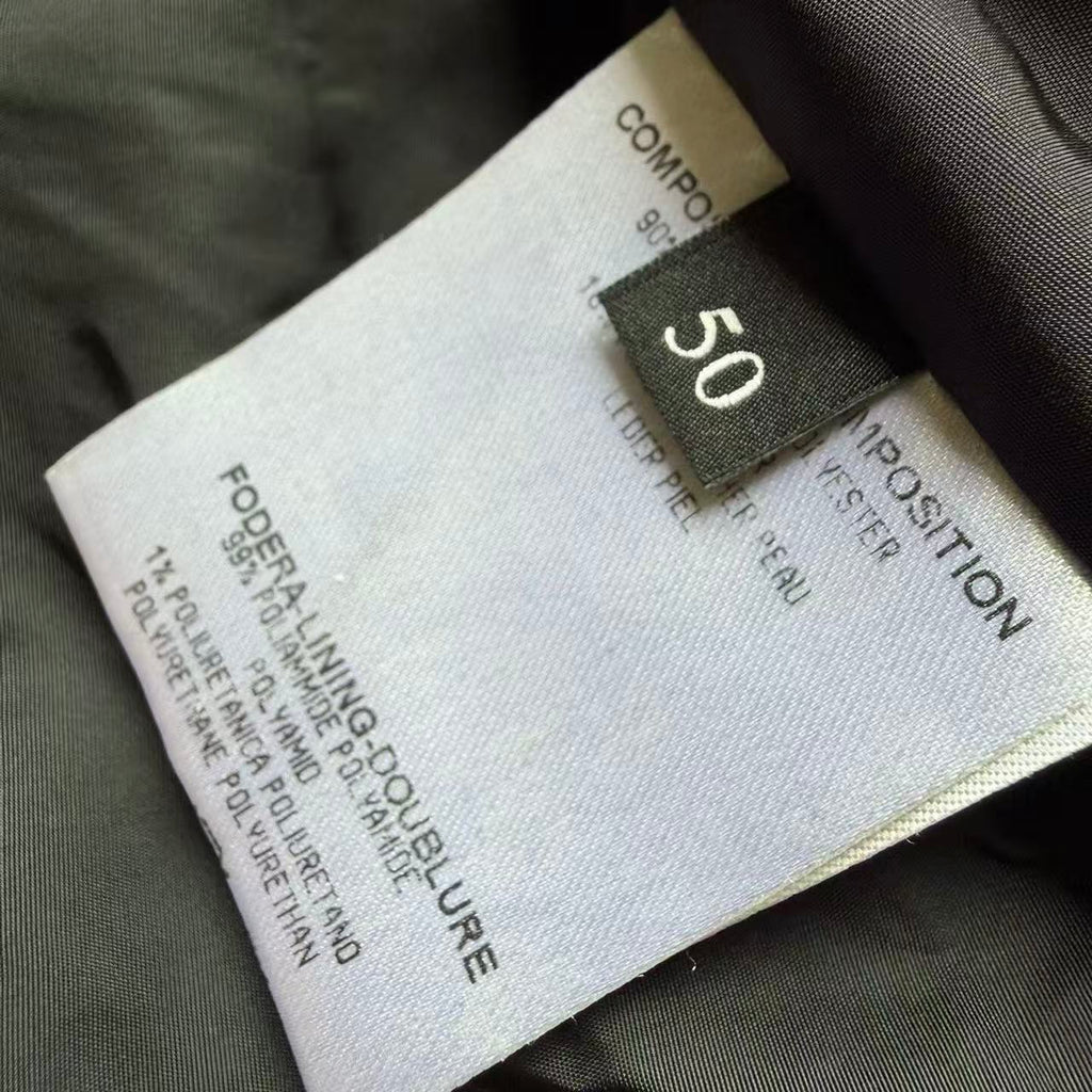 GUCCI 07AW Knight Crest Leather Biker Jacket