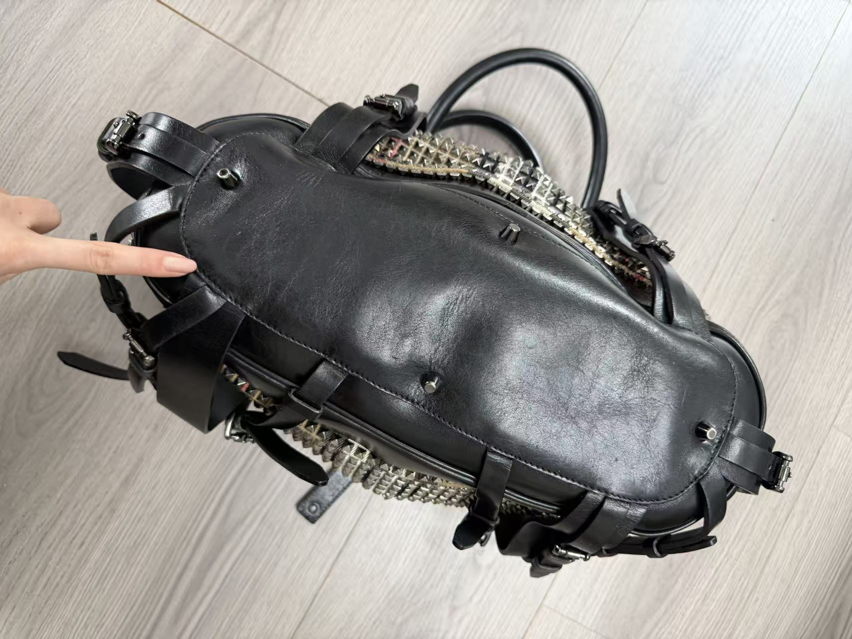 Burberry Prorsum 07AW Studded Laced Tote bag by Christopher Bailey