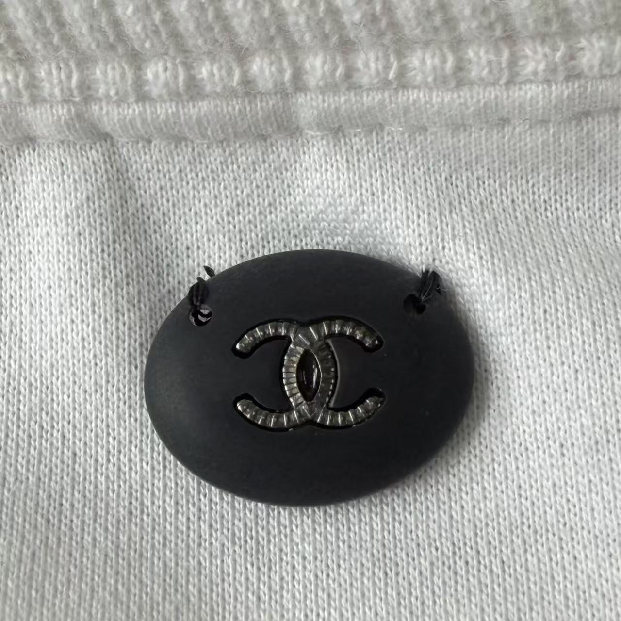 CHANEL 17FW Gabrielle Chanel Logo Striped Sweatshirt