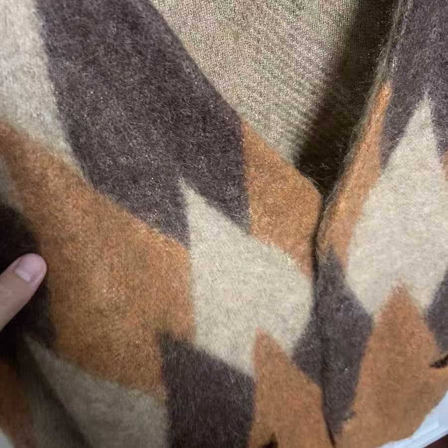 Celine 19FW Argyle Mohair Cardigan