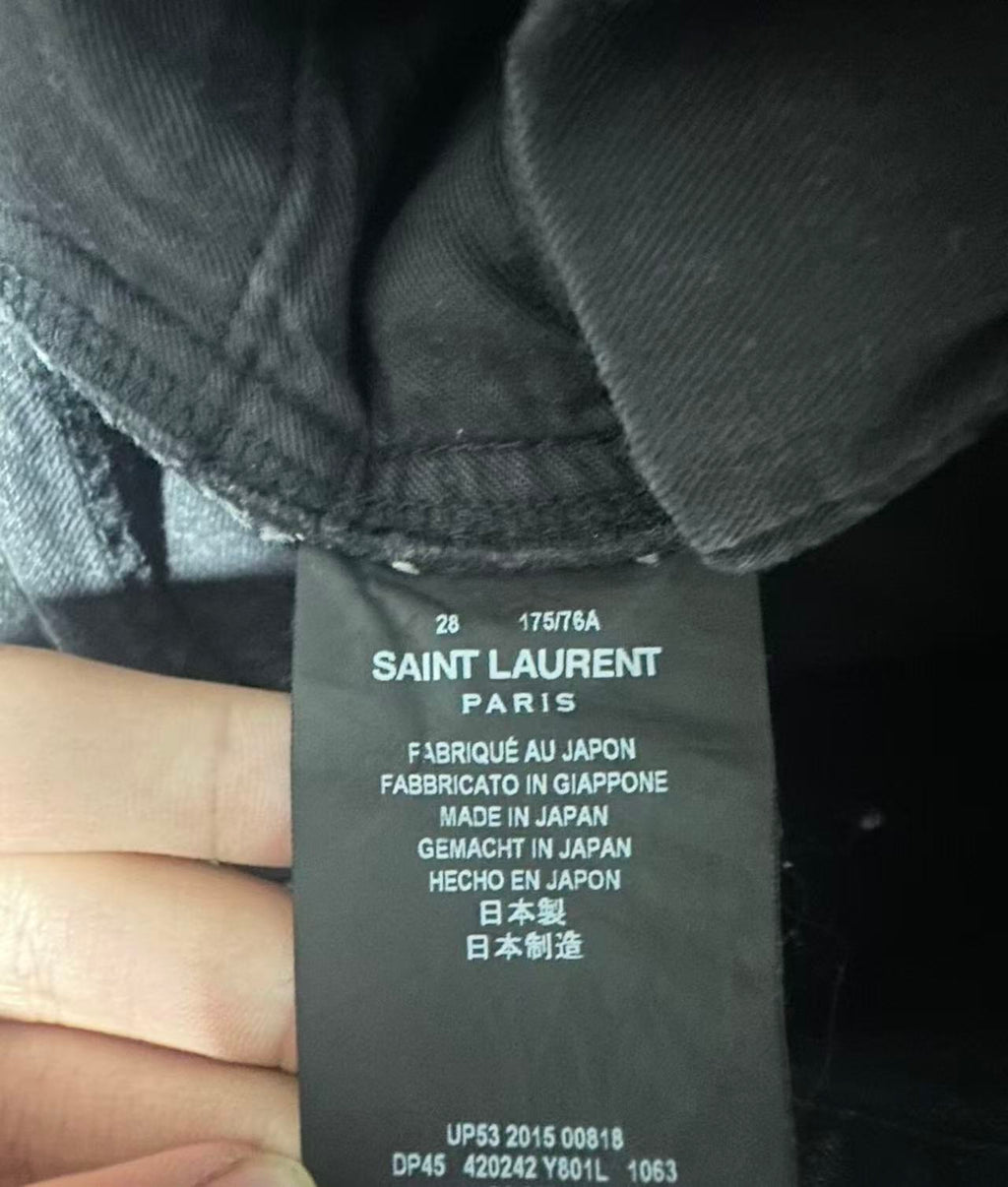 Saint Laurent 16ss D02 Bleached Jeans