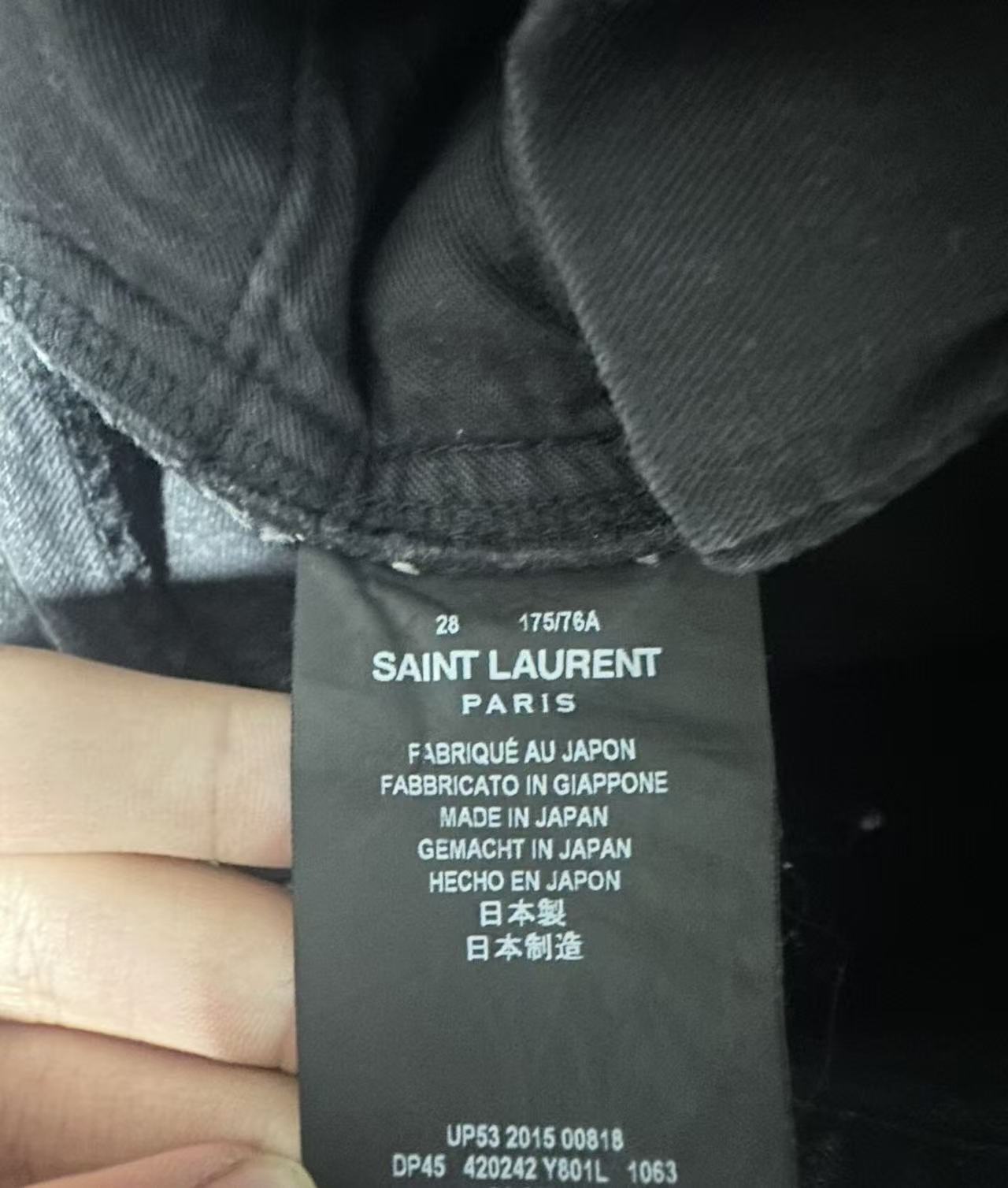 Saint Laurent 16ss D02 Bleached Jeans
