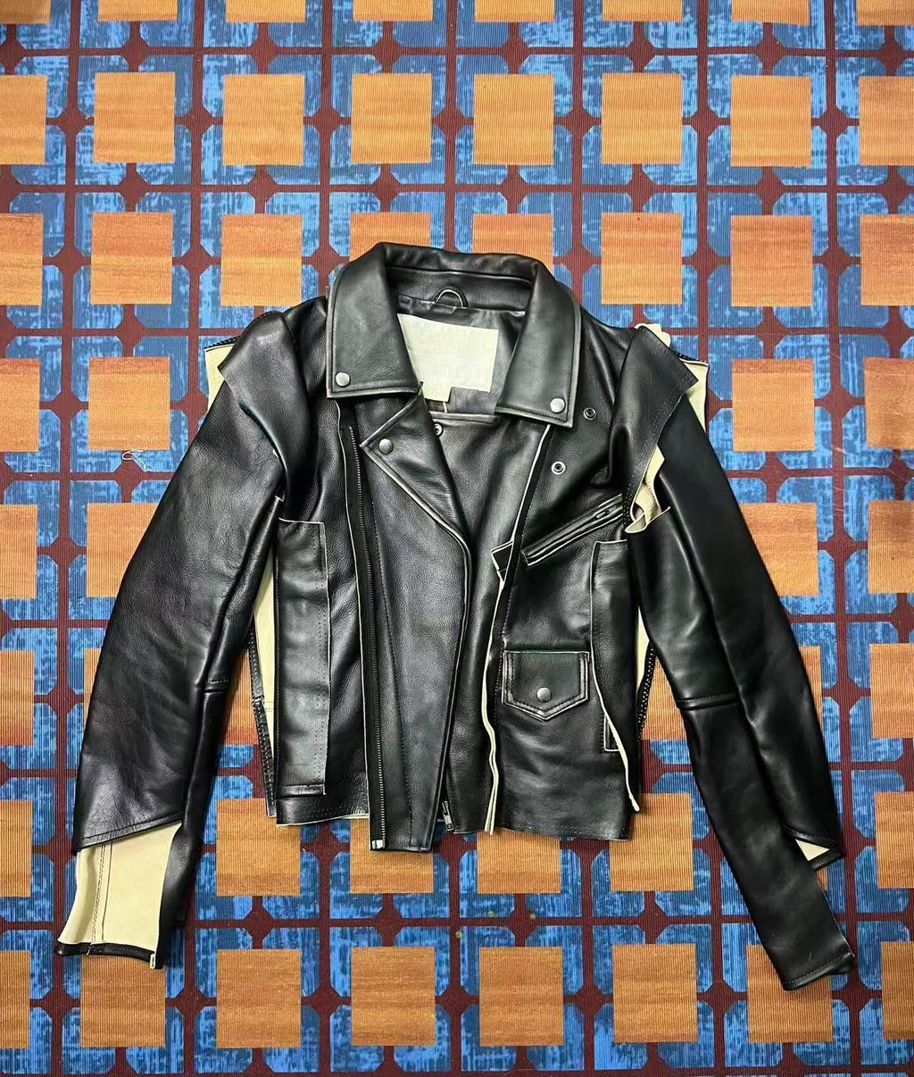 Masion Margiela x H&M 12SS Deconstructed Leather Jacket