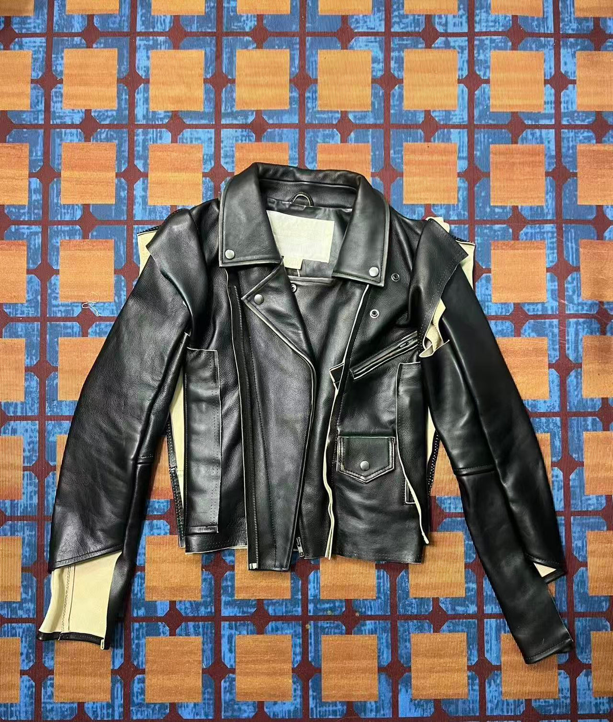 Masion Margiela x H&M 12SS Deconstructed Leather Jacket
