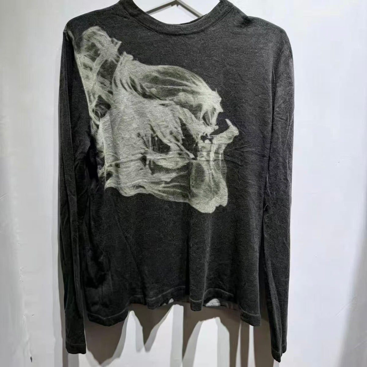 Hermes 12FW runway Smoke Cashmere Shirt