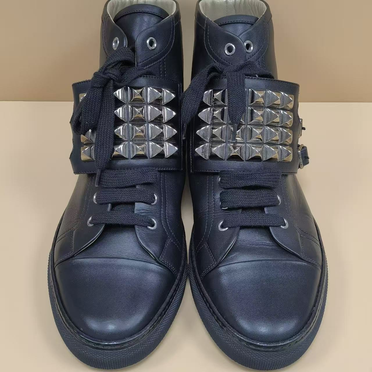 Hermes Studded Hi Top Sneakers
