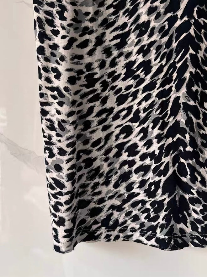 Saint Laurent 2016 Babycat Leopard Print T-Shirt