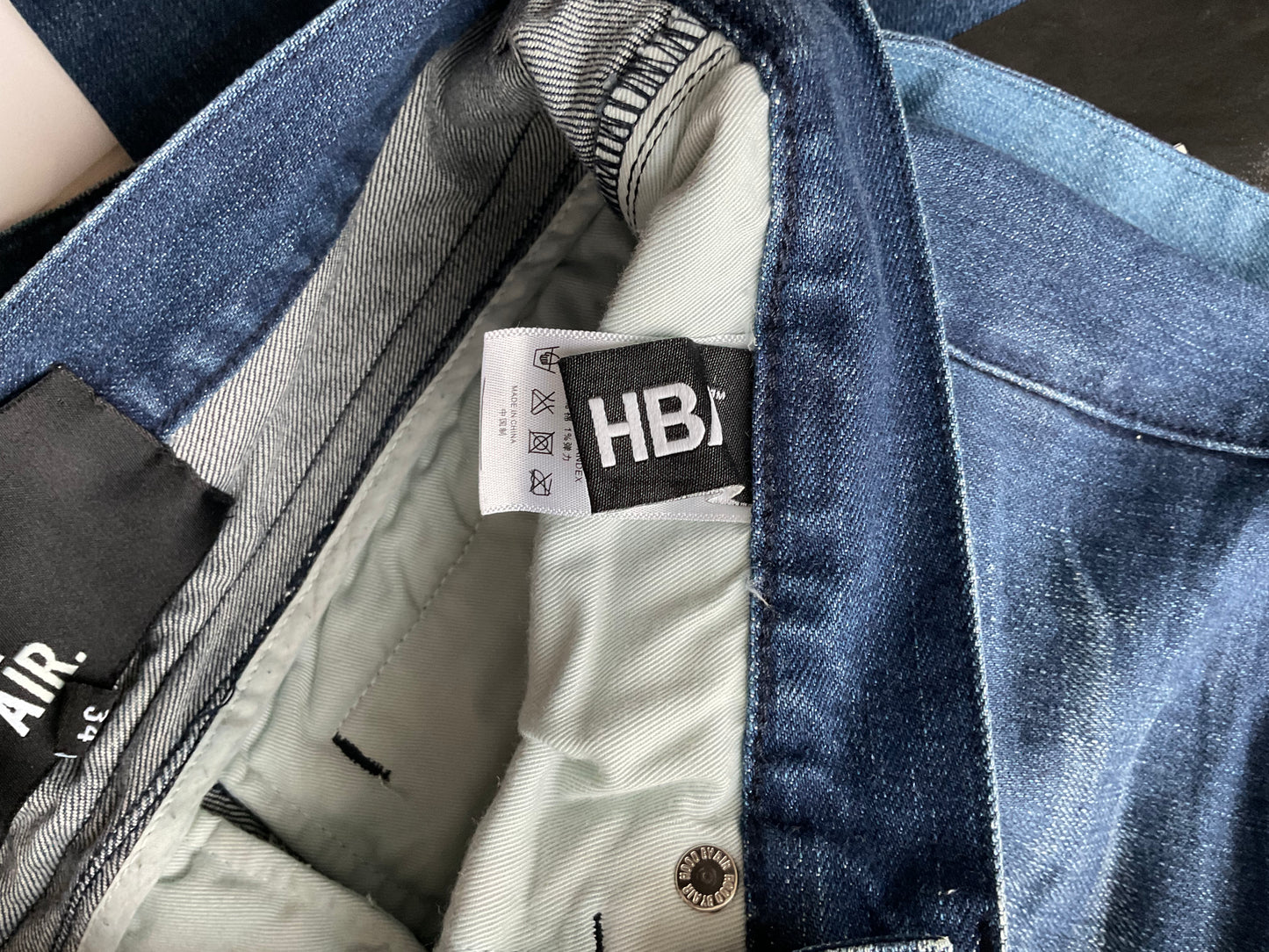 Hood by air cape denim jeans