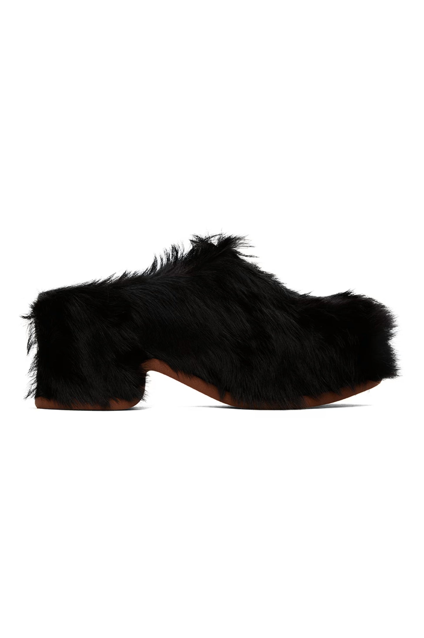 Dries van noten fur platform mule