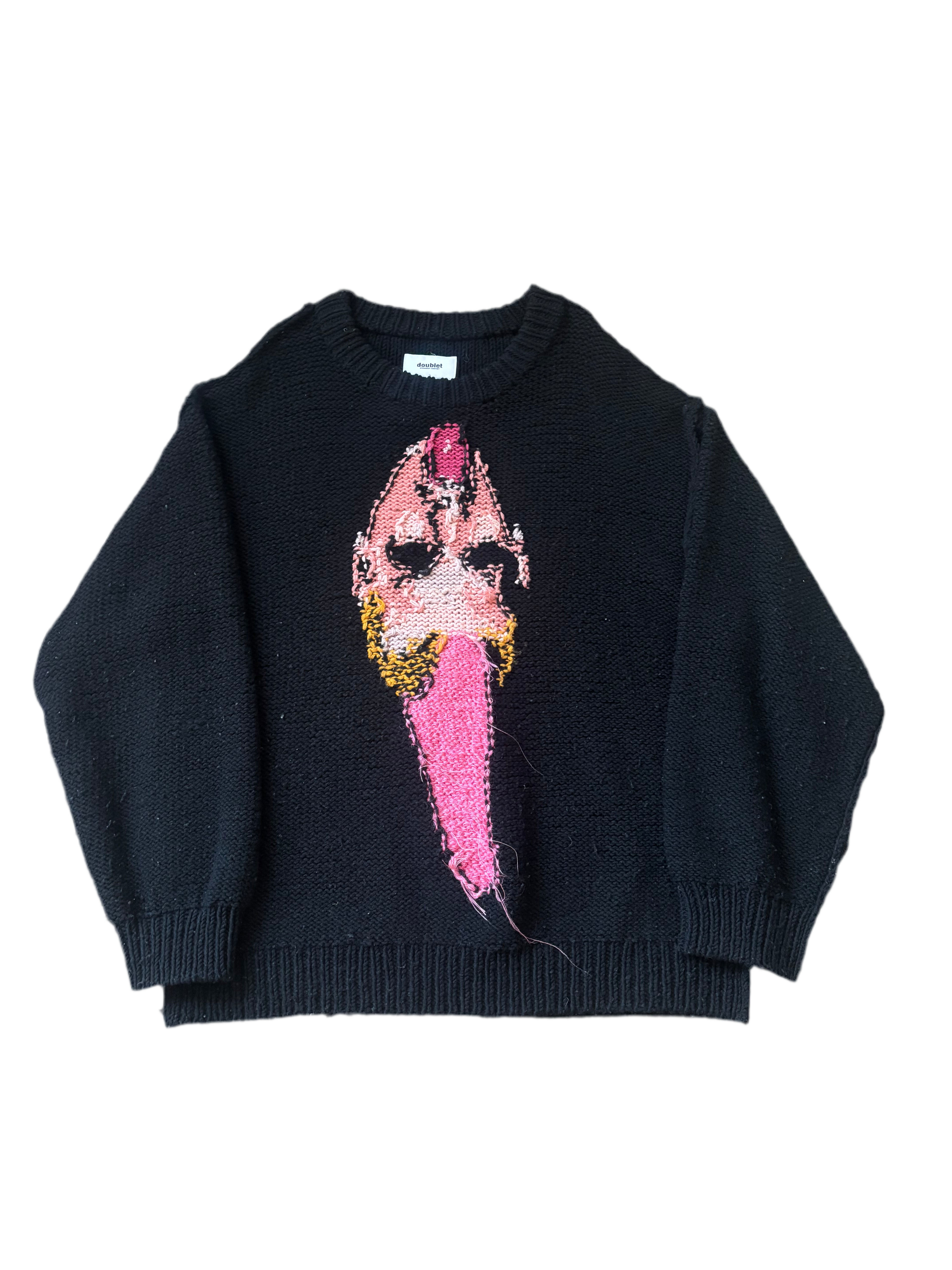 Doublet punk head knit sweater