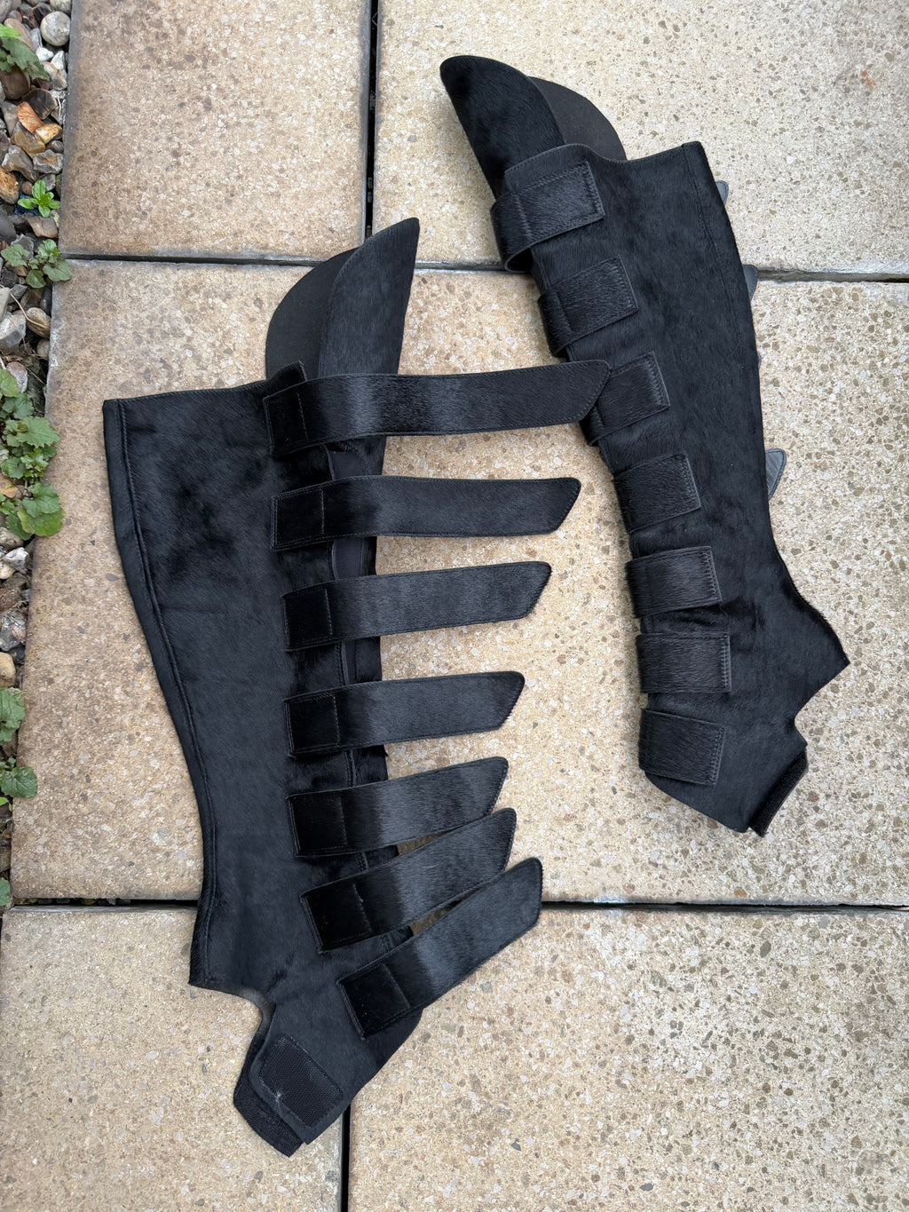 Mowalola pony hair shoe cover