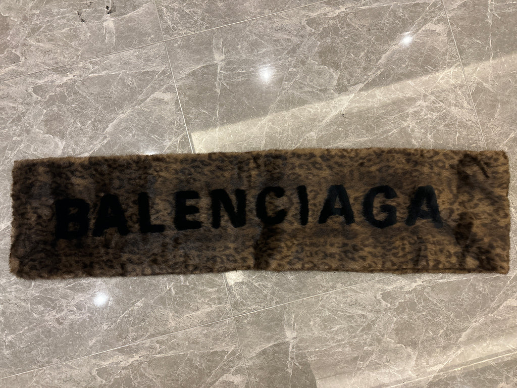 Balenciaga fur scarf