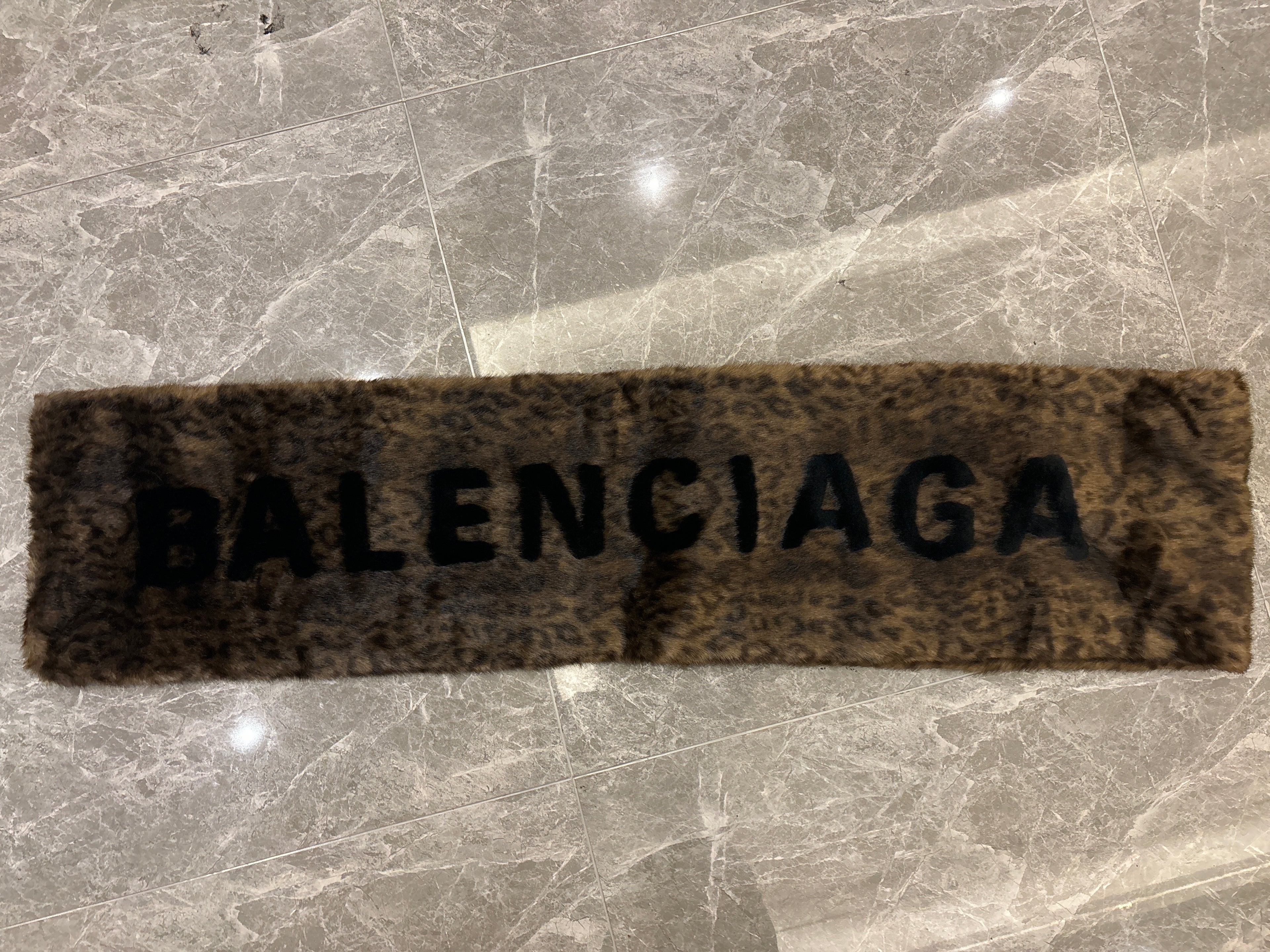 Balenciaga fur scarf