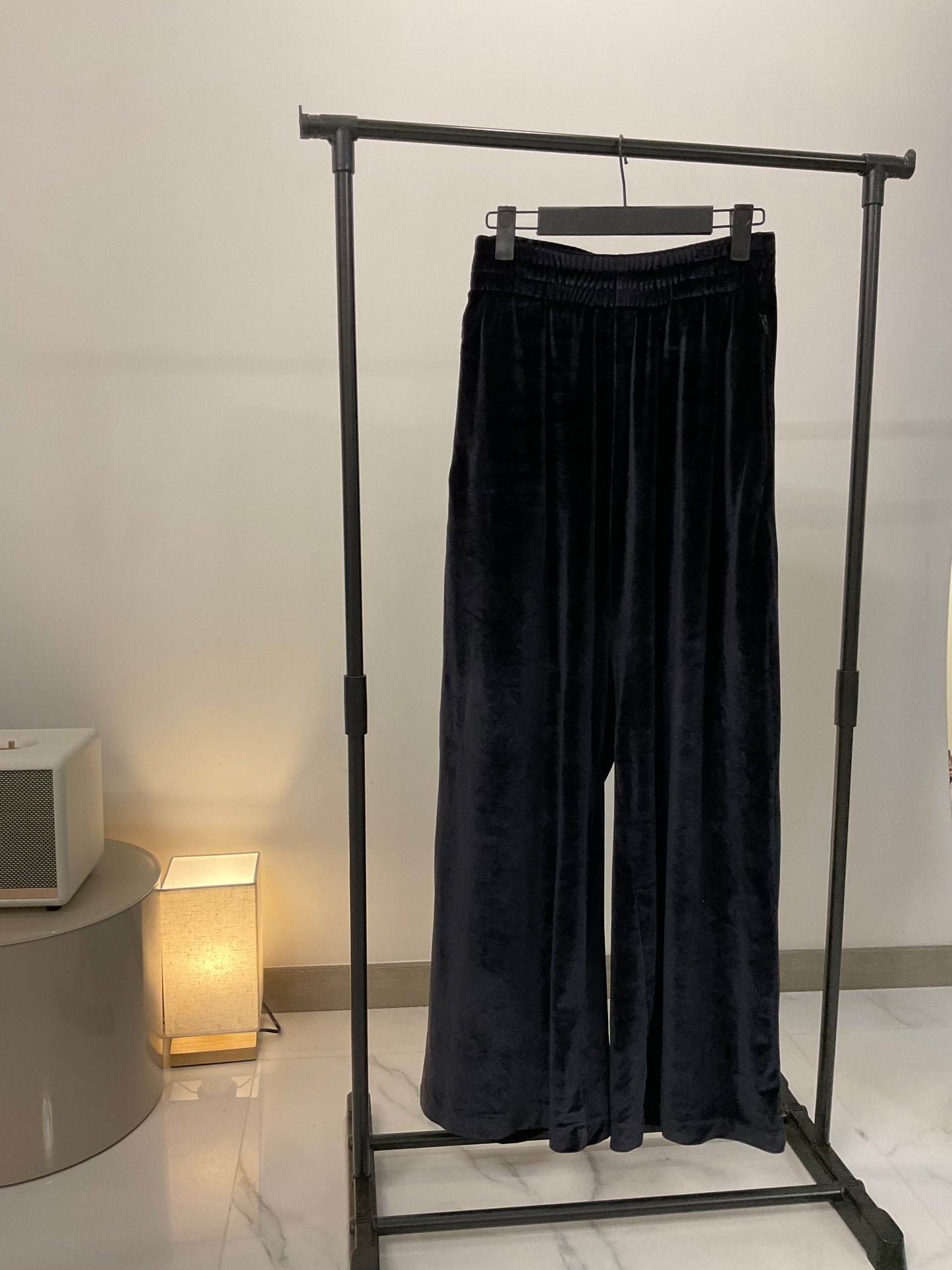 Vetements pour femme 2017 velvet wide leg pants