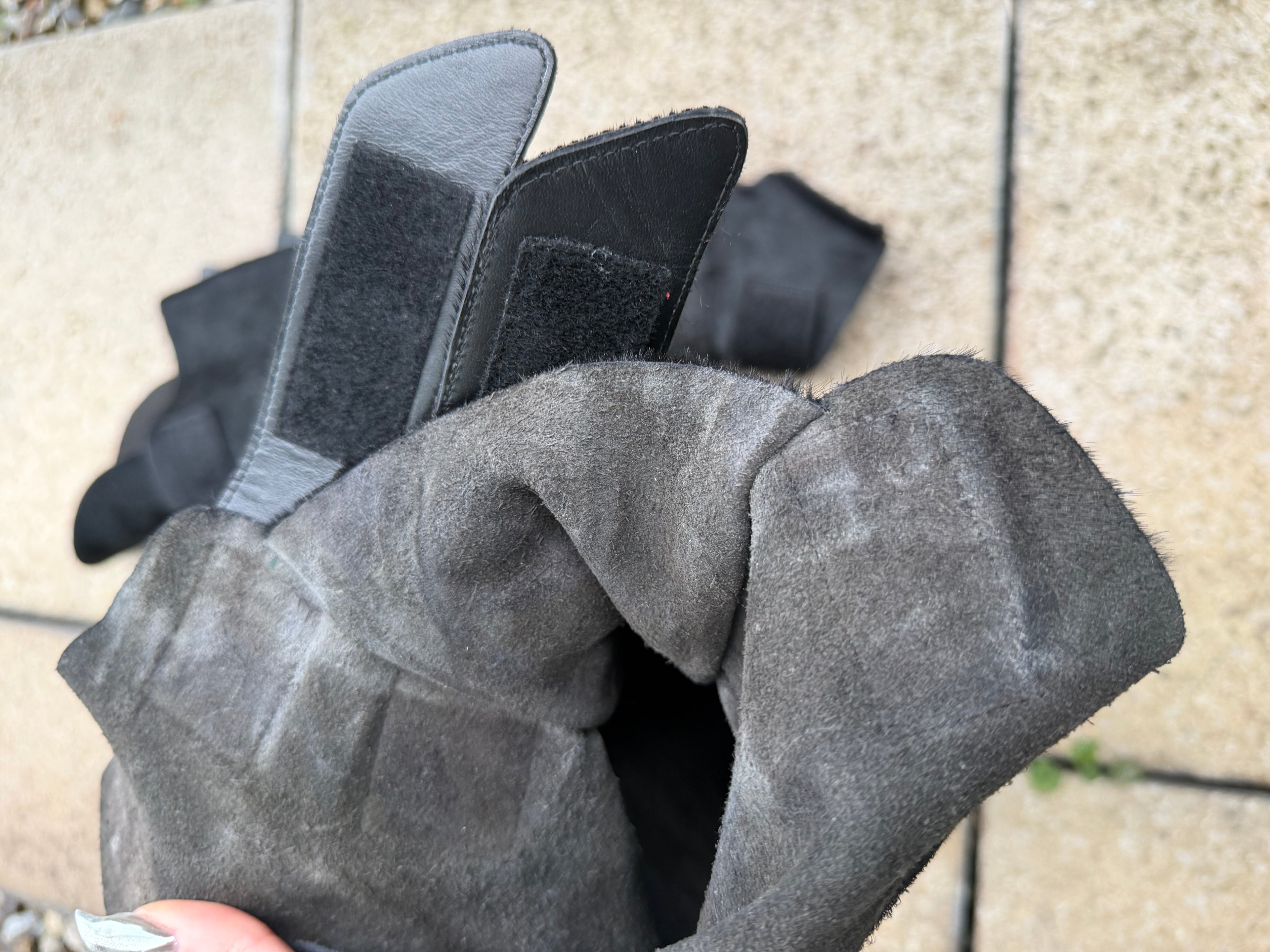 Mowalola pony hair shoe cover