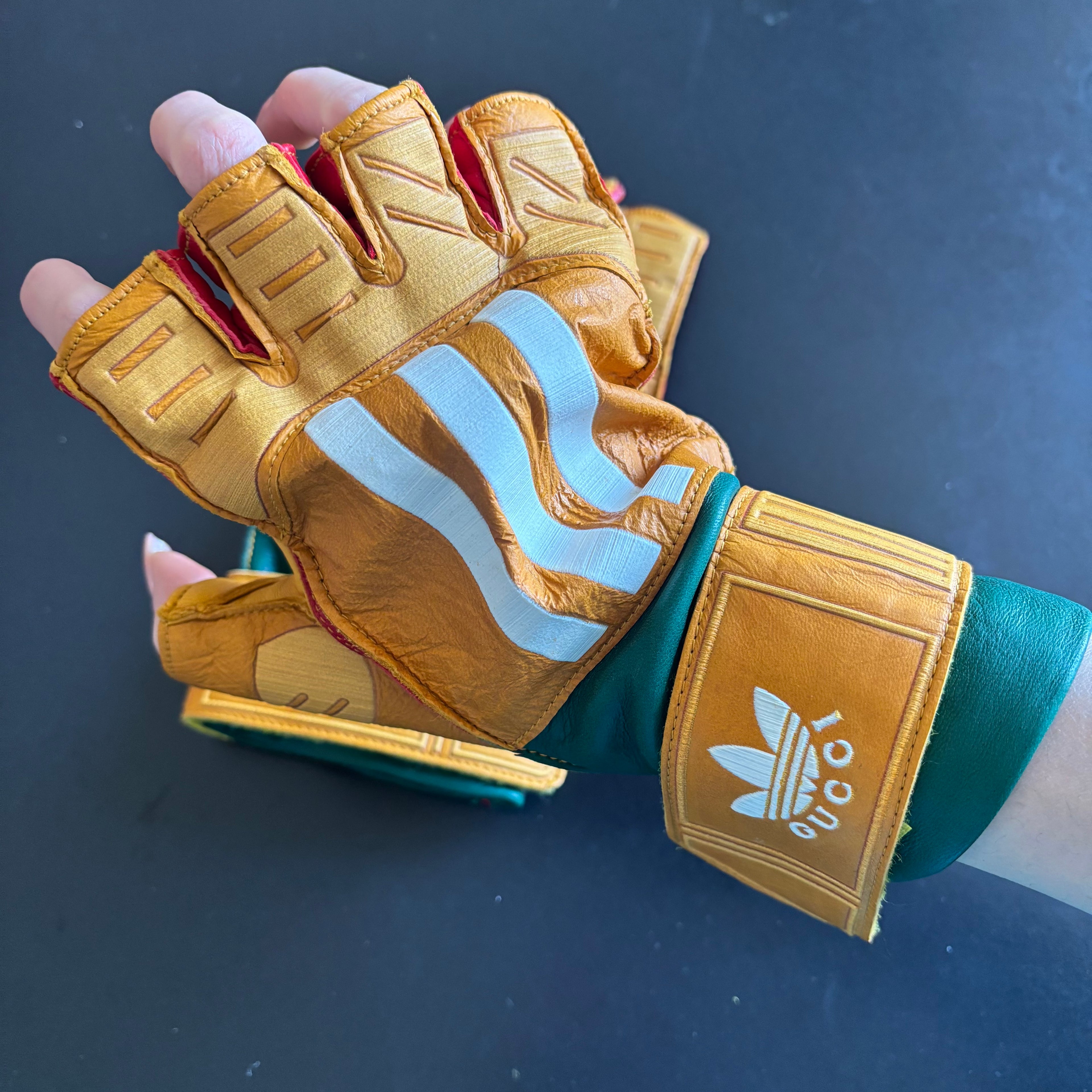 Gucci x Adidas leather gloves
