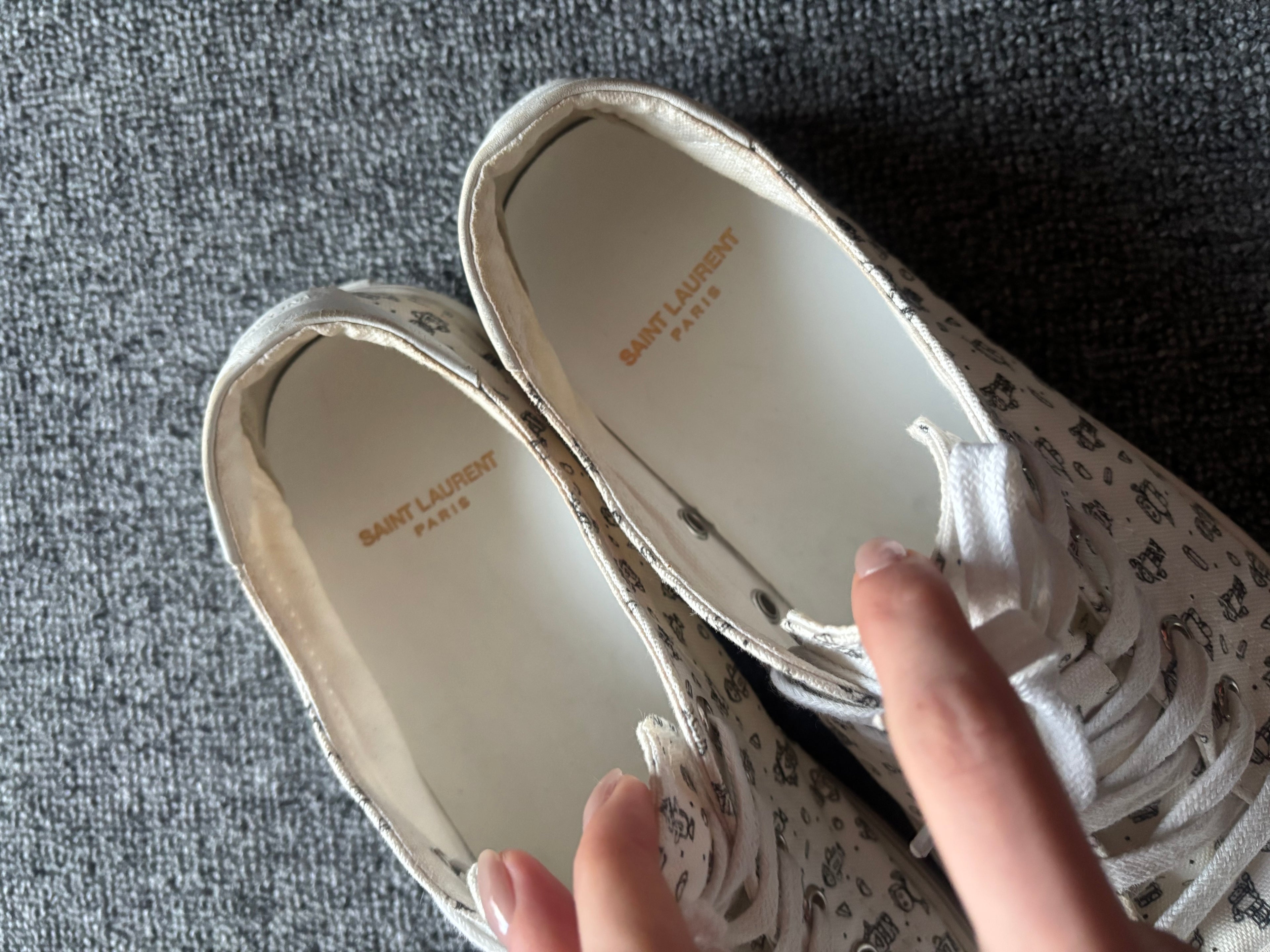 SAINT LAURENT SOLARIS MINI ROBOT SNEAKERS