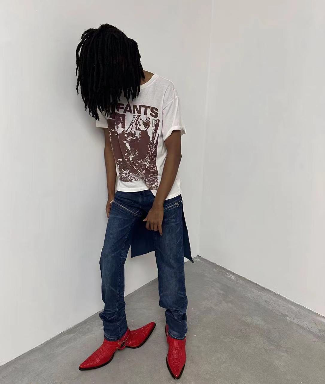 Hood by air cape denim jeans