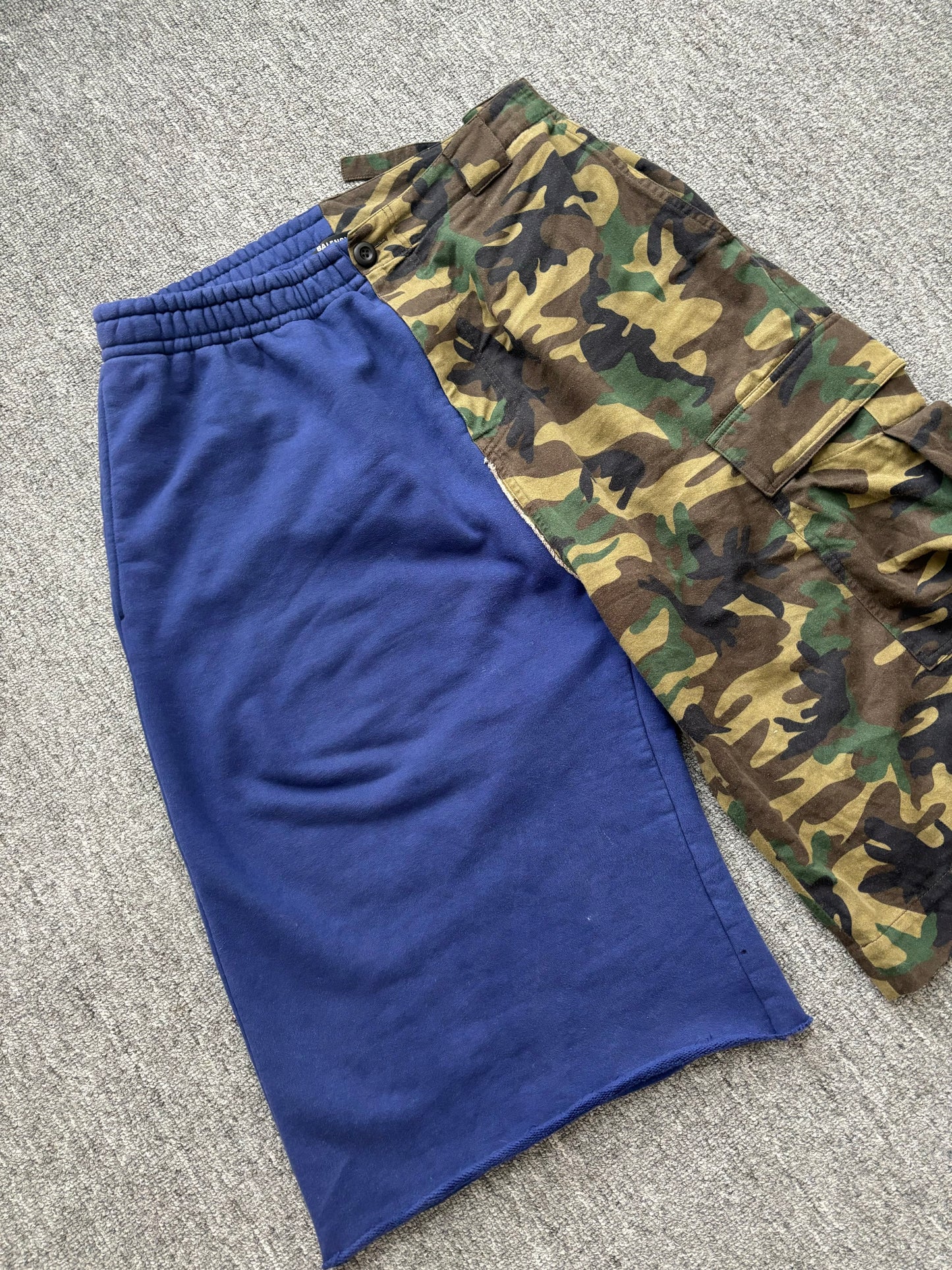 Balenciaga half camo shorts