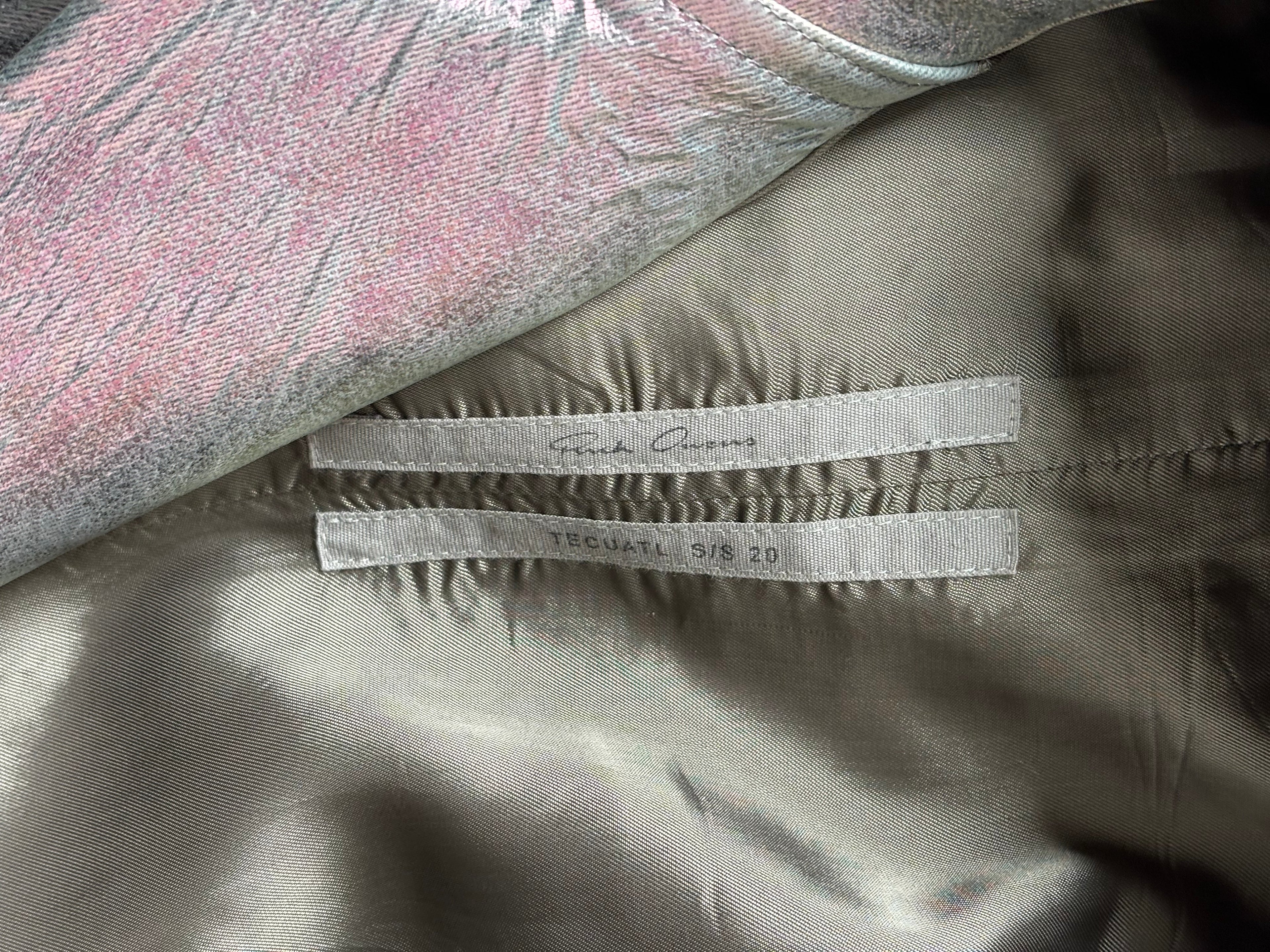 Rick Owen’s rain coat ss20 reflective parka