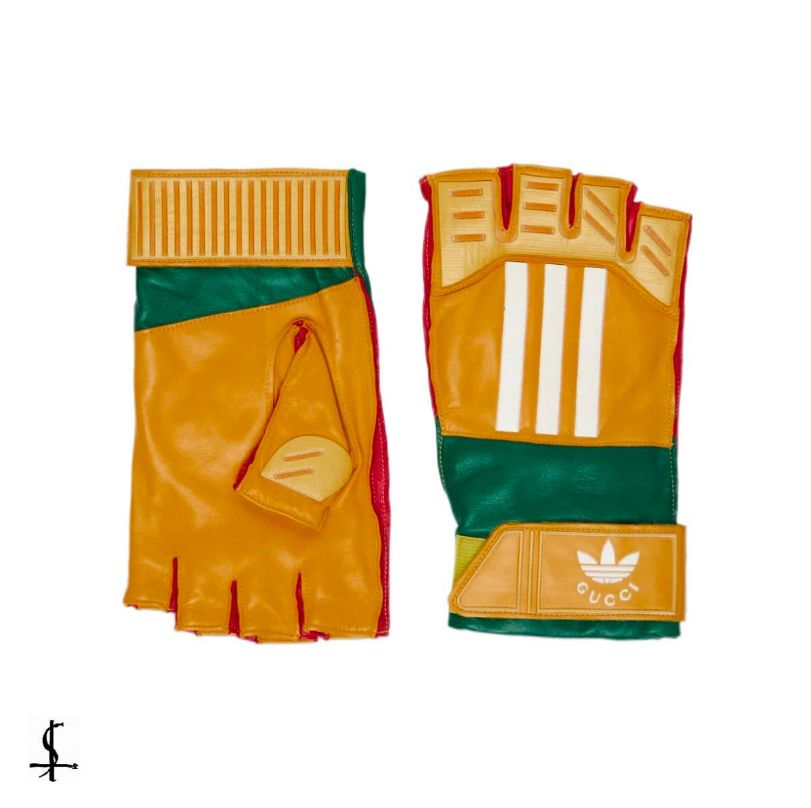 Gucci x Adidas leather gloves