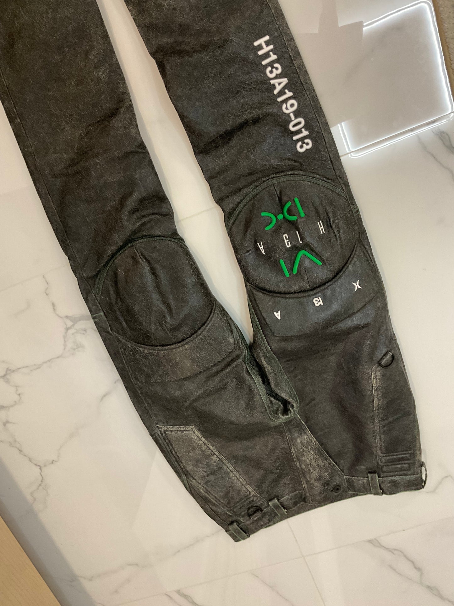 Hood by air H13A leather jeans