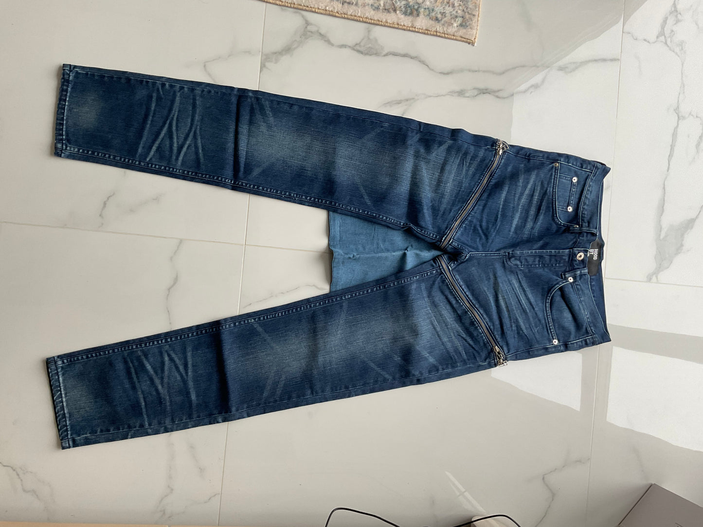 Hood by air cape denim jeans