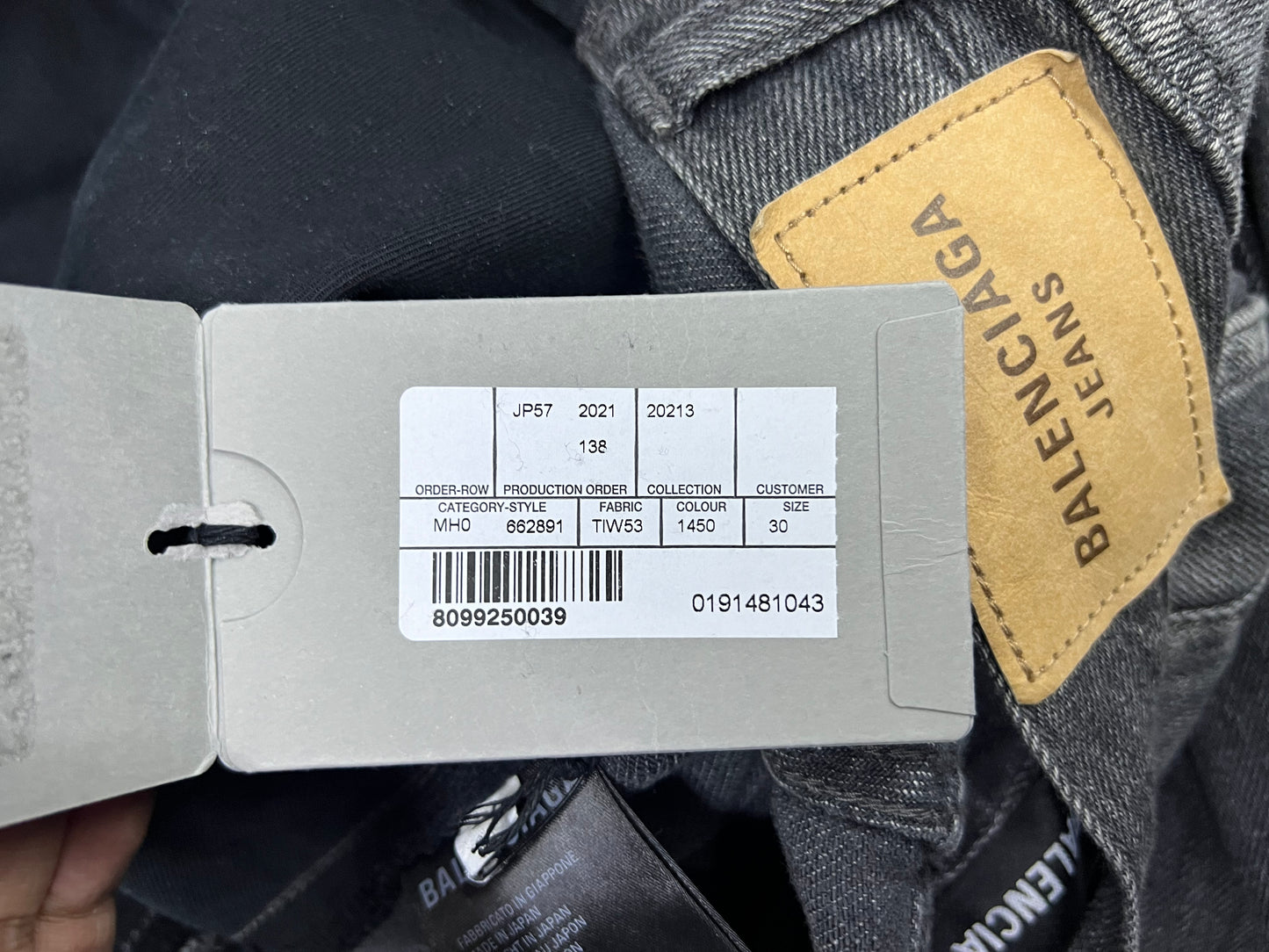 Balenciaga hybrid cargo jeans