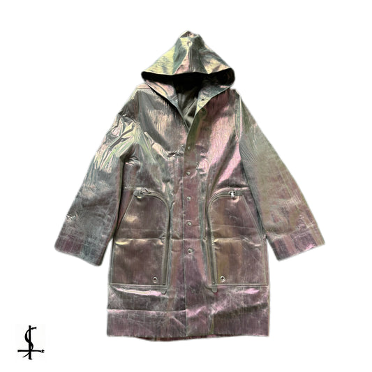 Rick Owen’s rain coat ss20 reflective parka