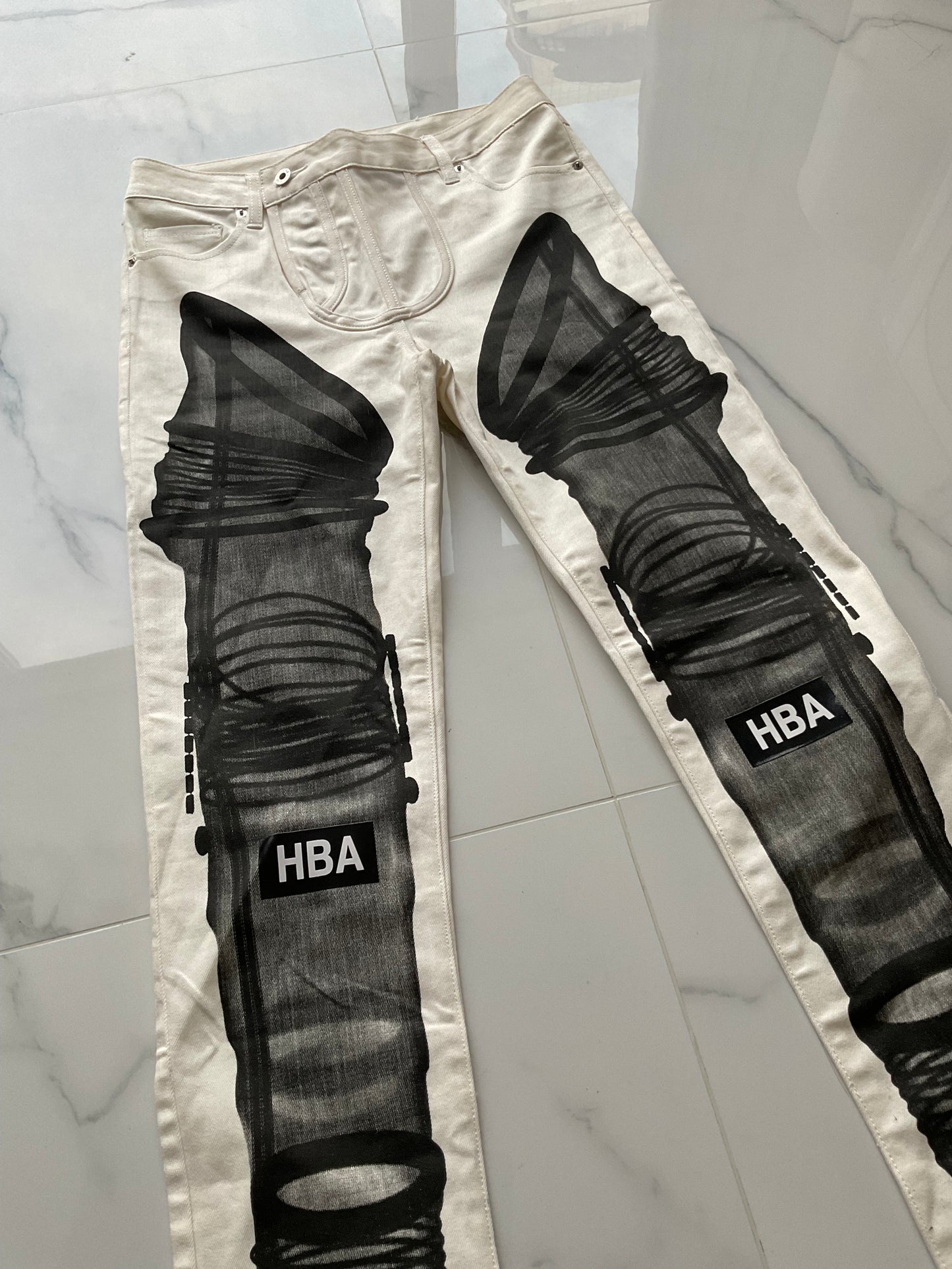 Hood by air 2015 runway jeans