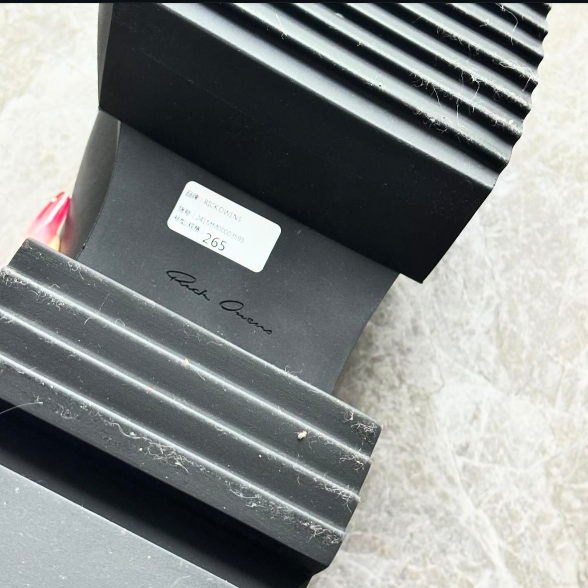 Rick Owen's bogun slides