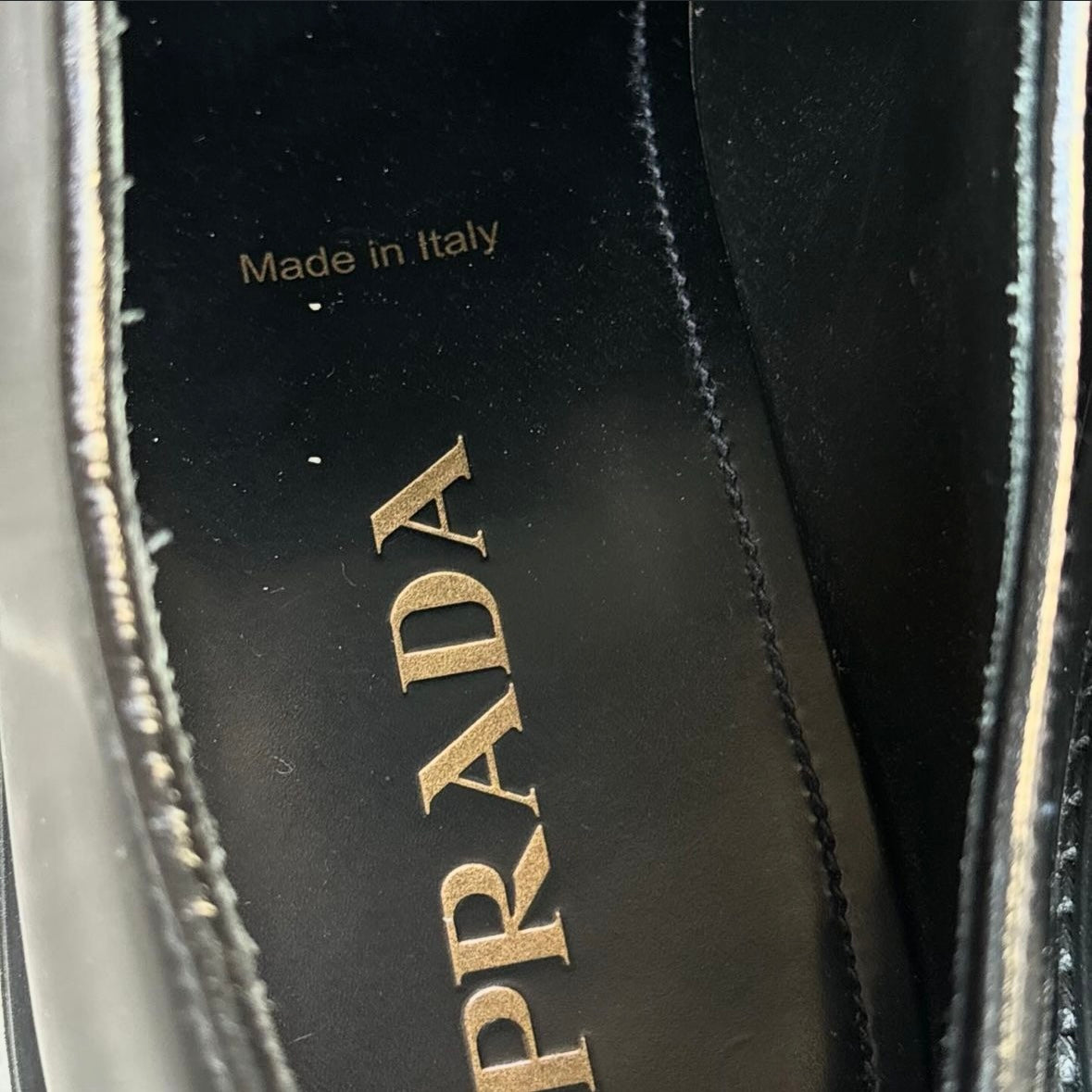 Prada leather shoes