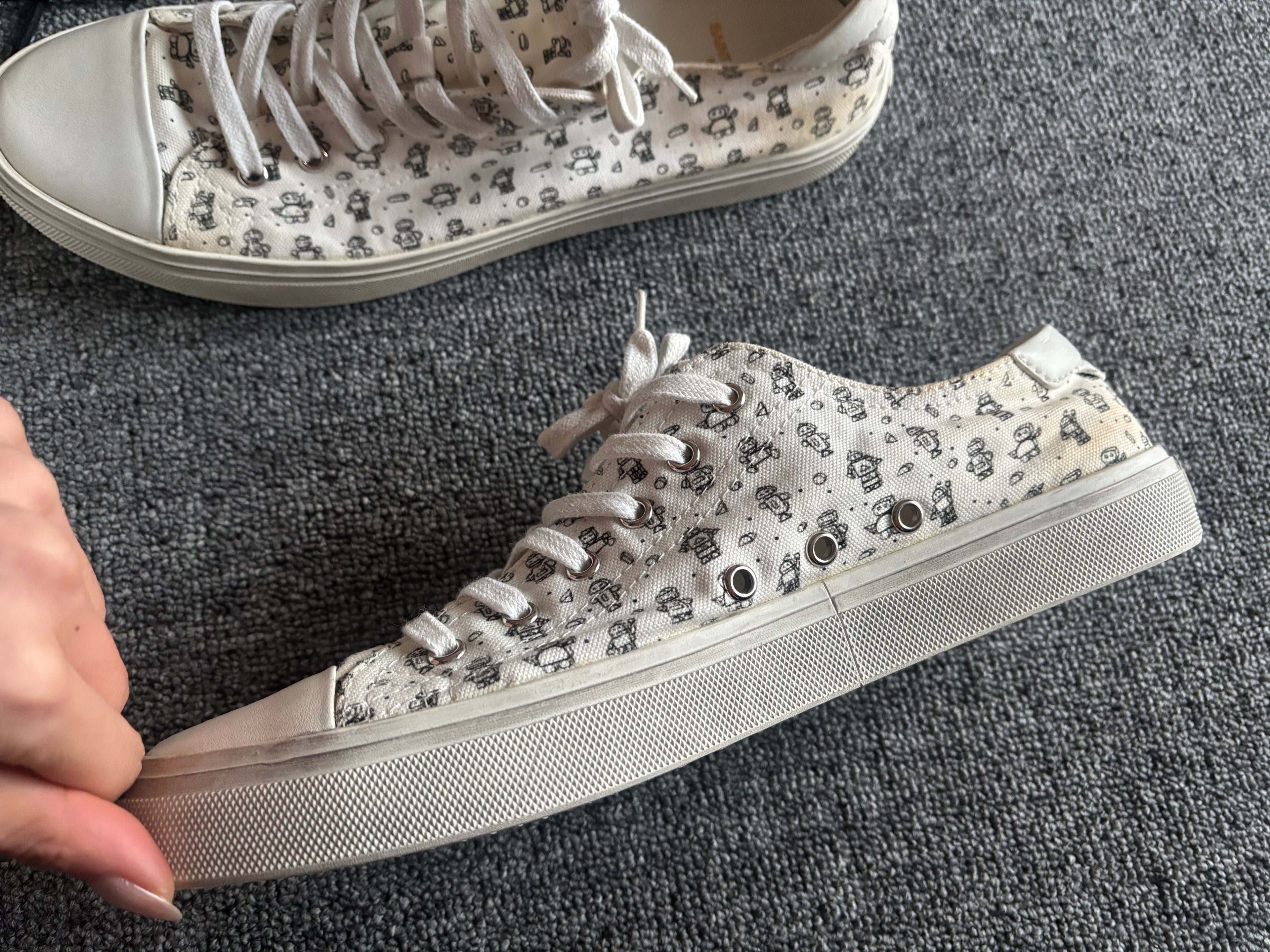 SAINT LAURENT SOLARIS MINI ROBOT SNEAKERS