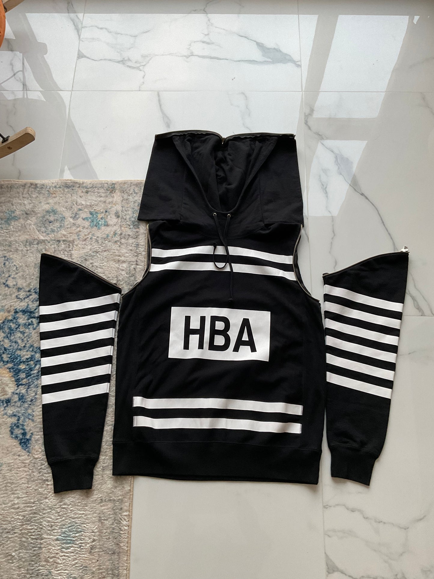 Hood by air open zip hoodie