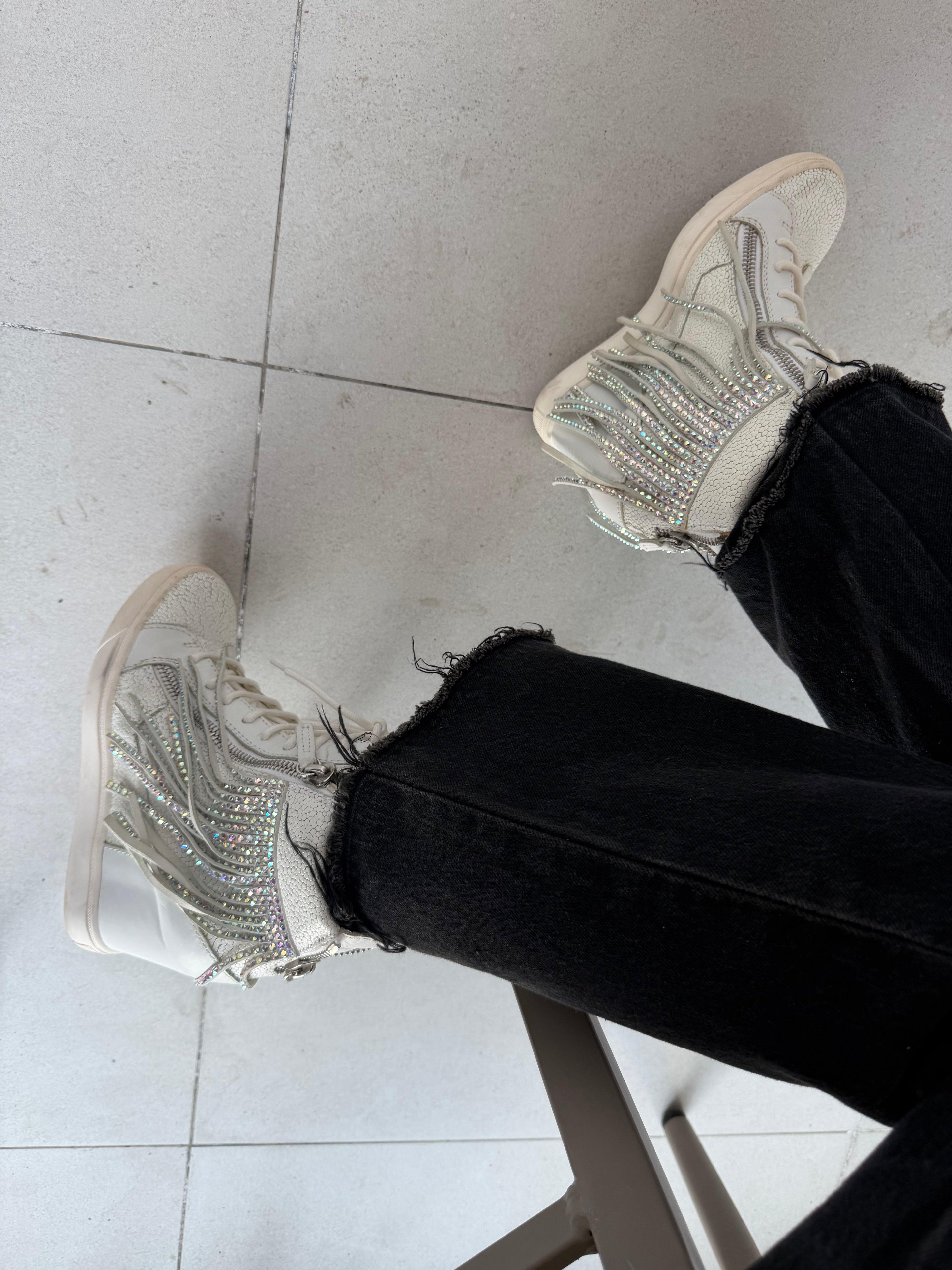 giuseppe zanotti wedge sneakers