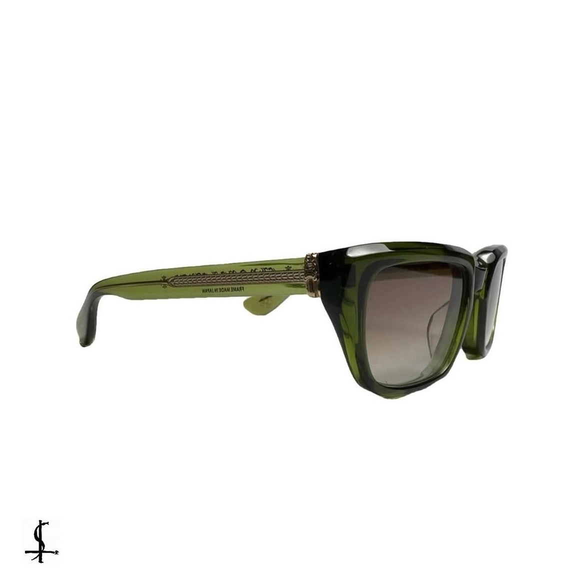 Chrome Hearts dagger gold glasses