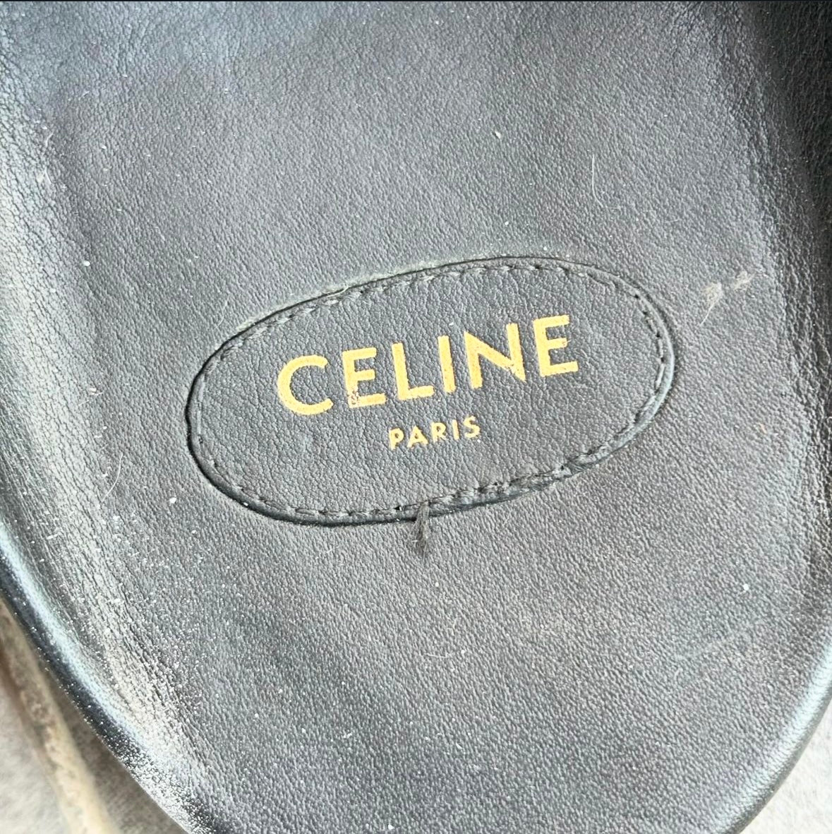 Celine leather slides